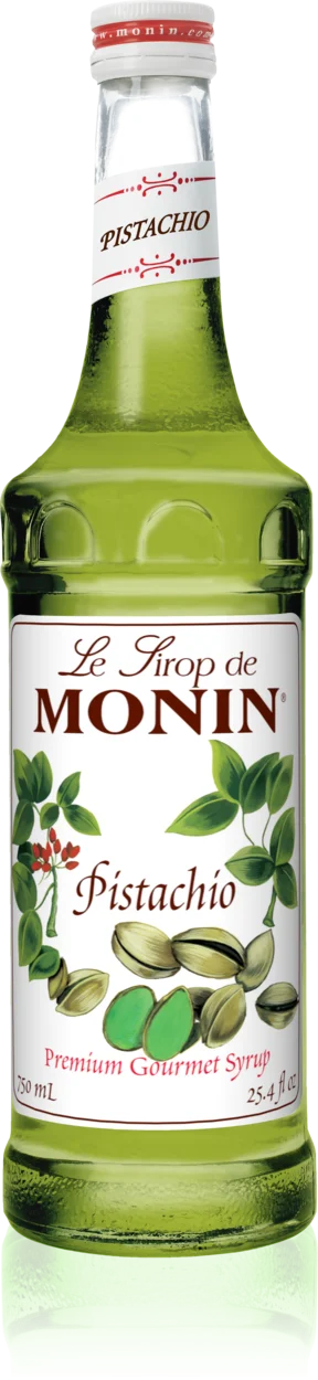 Monin 750 ml Glass Bottle Pistachio