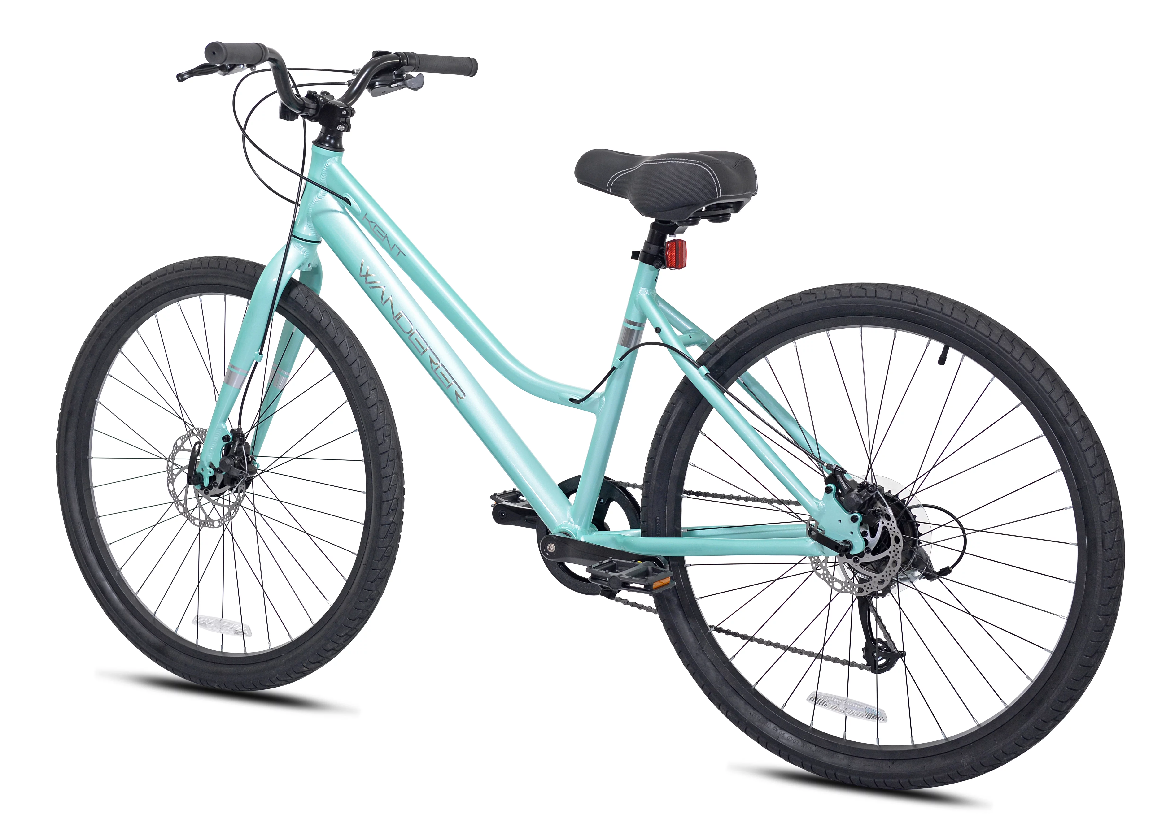 Kent Bicycles 27.5 in. Wanderer Women's Aluminum All-Terrain Bike, Light Blue