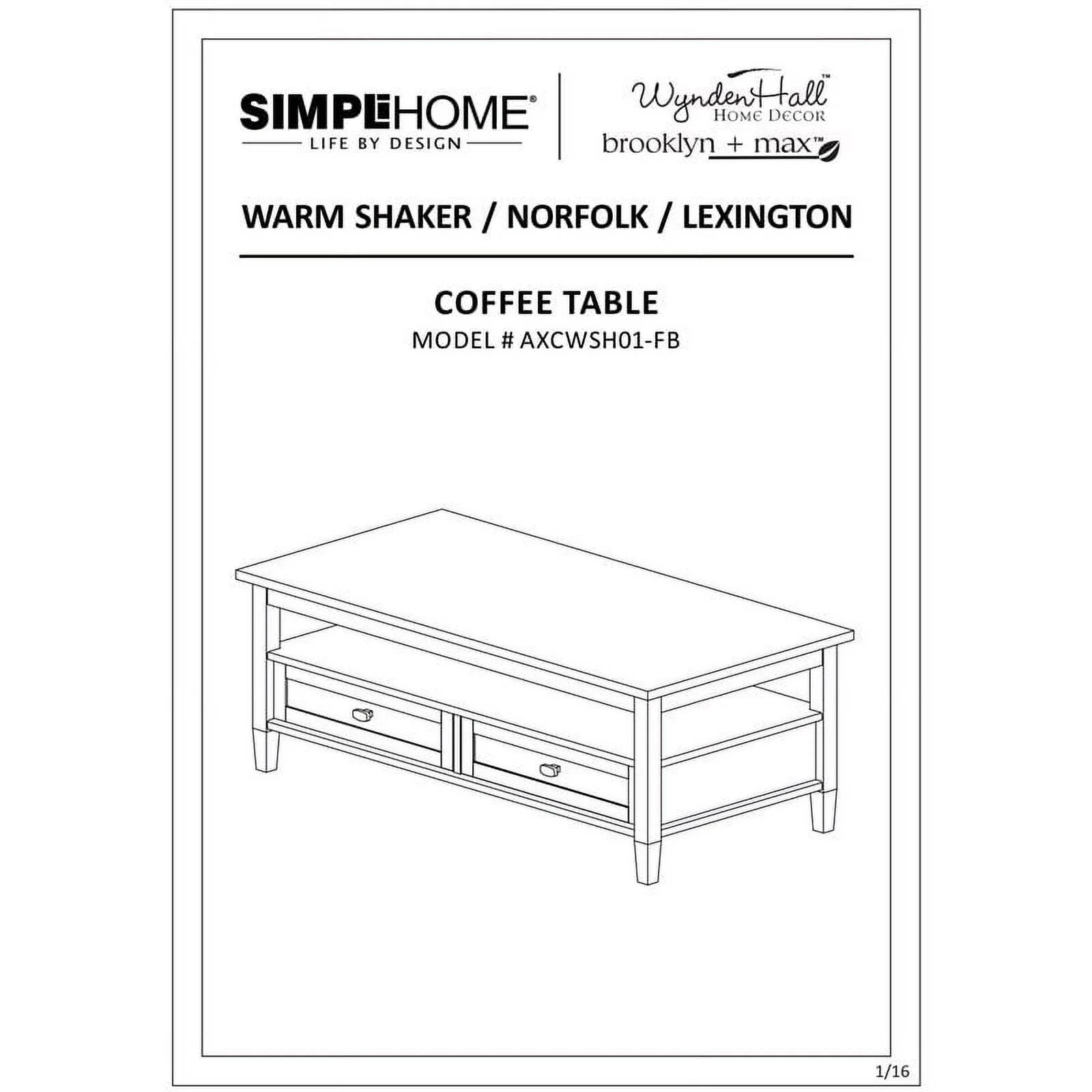 Home Square 3-Piece Set with Coffee Table 20