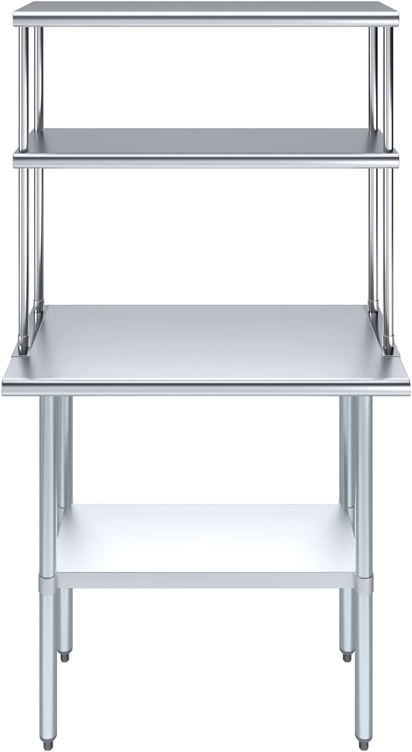 Stainless Steel Work Table With 12