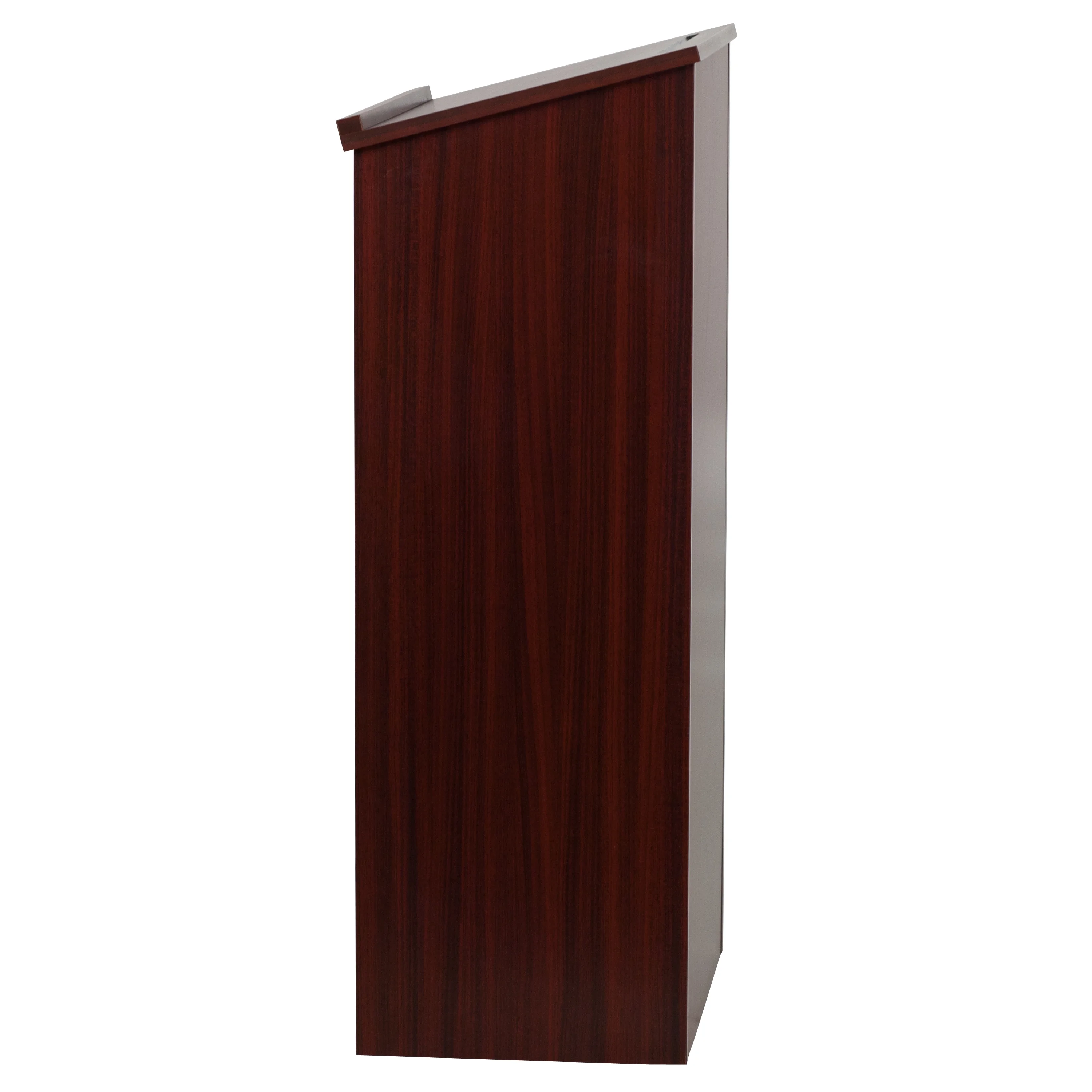 BizChair Stand-Up Wood Lectern in Mahogany