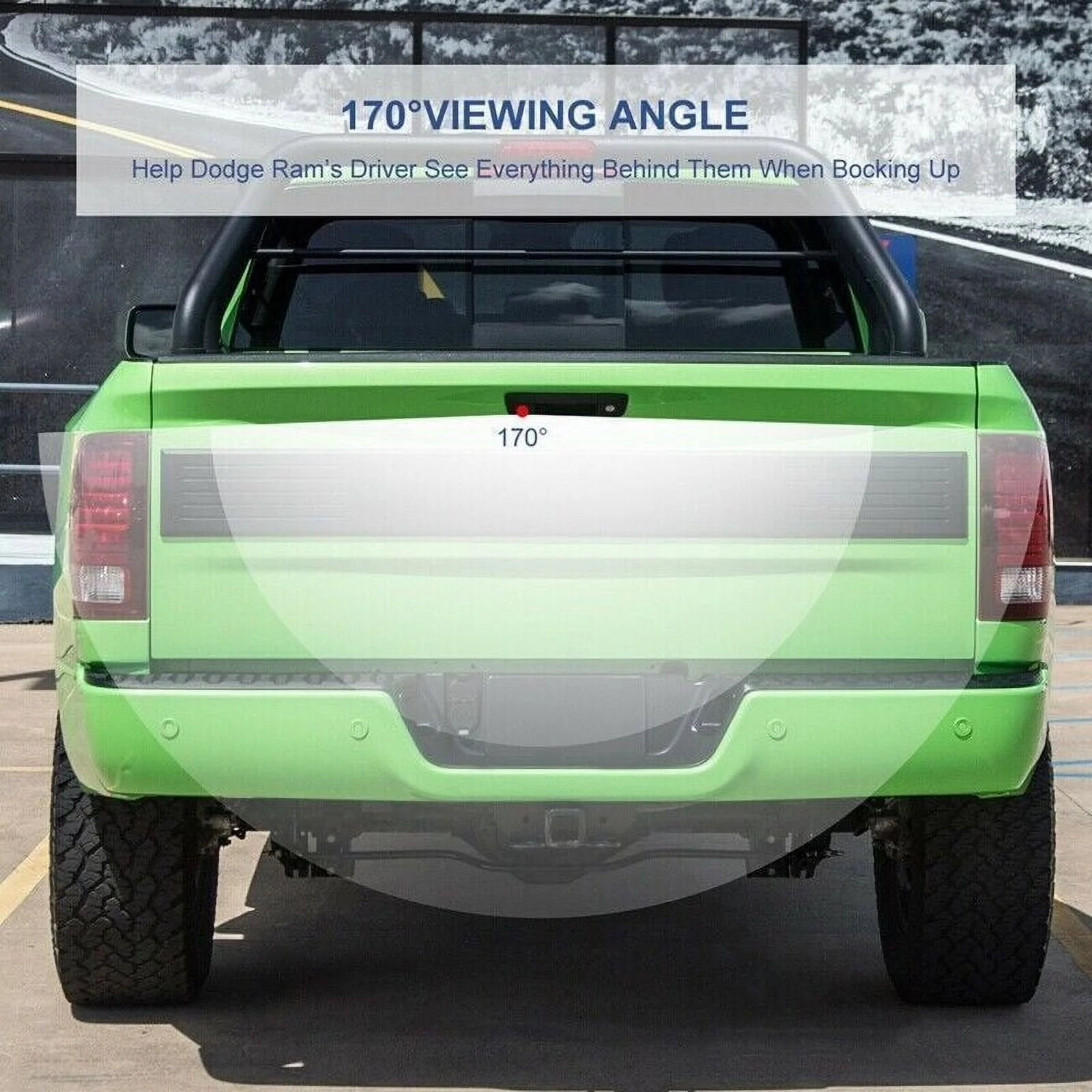 Enhance Safety with Tailgate Handle Backup Camera – Compatible with Dodge Ram 1500 (09-17) & 2500 3500 (10-19)