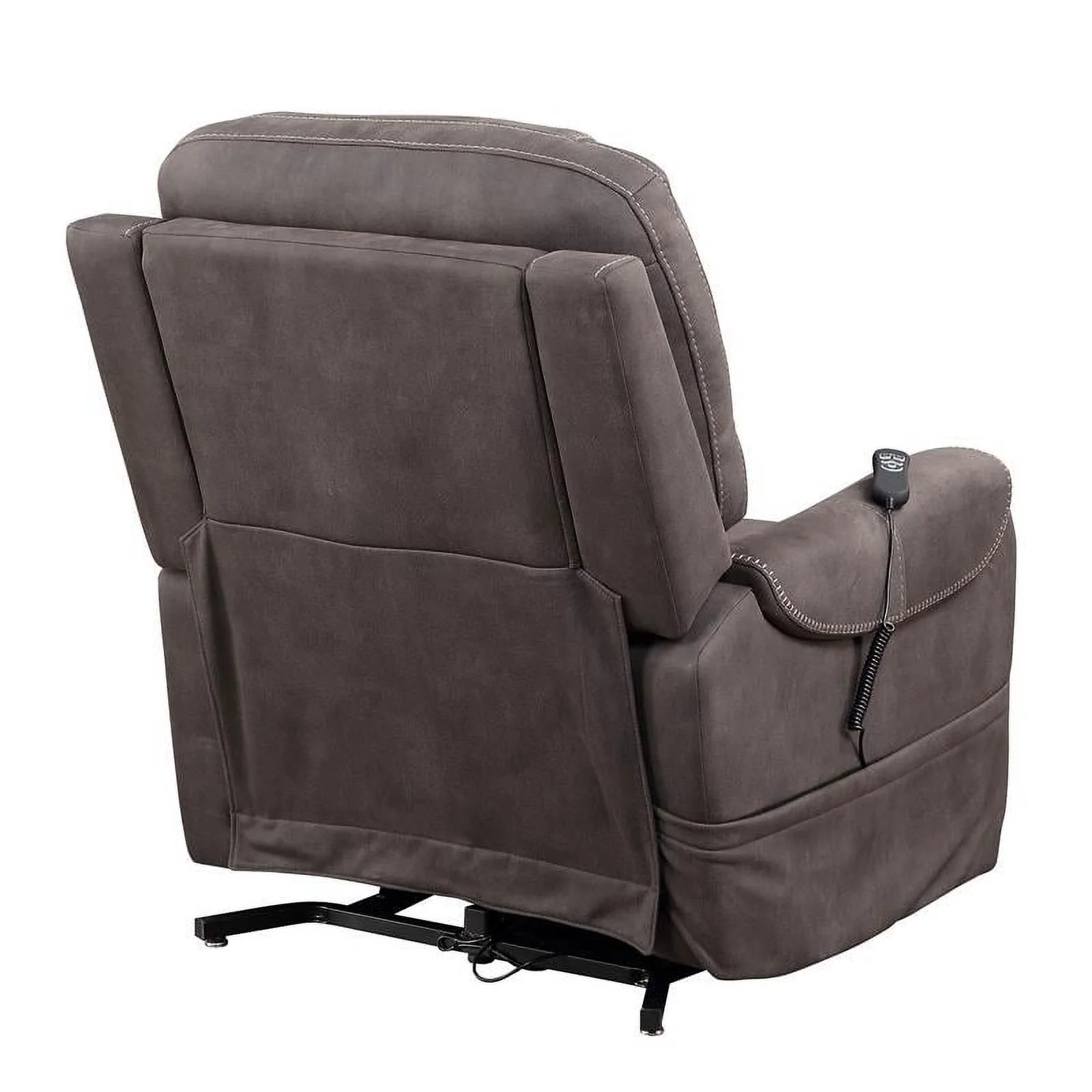 Bowery Hill Transitional Stone Microfiber Power Lift Chair with Heat