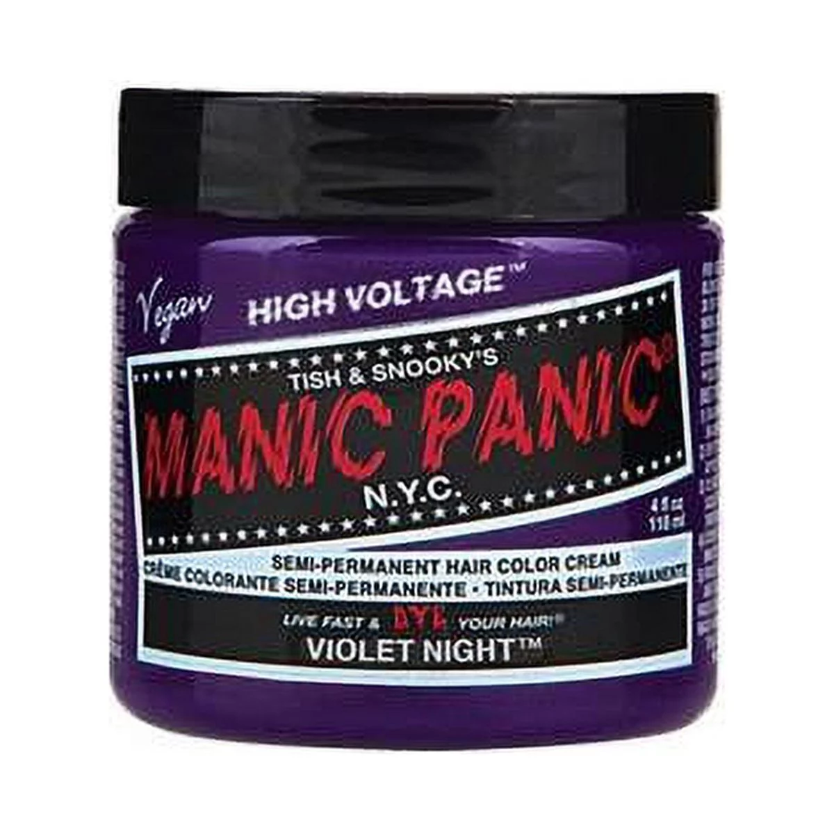 Manic Panic Semi Hair Color Violet Night 11043 4oz