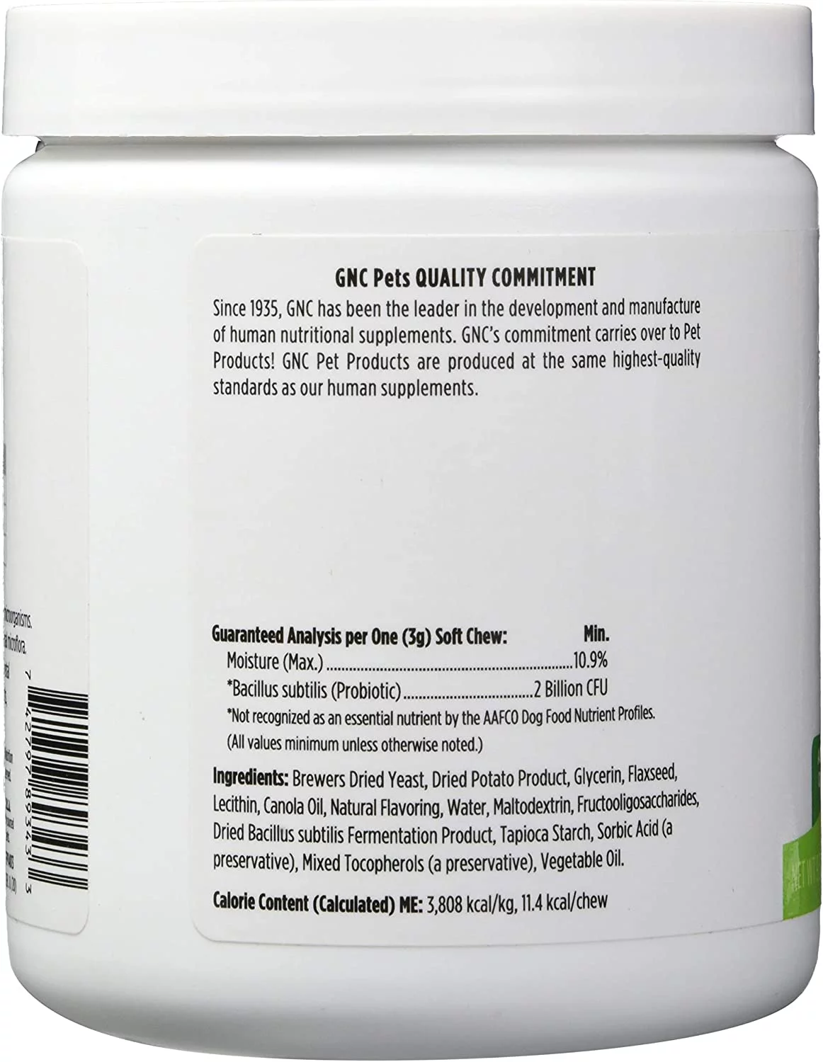 GNC Pets Advanced Supplements, Digestion, All Dog, 90-Ct 3.0g Soft Chews in 20oz