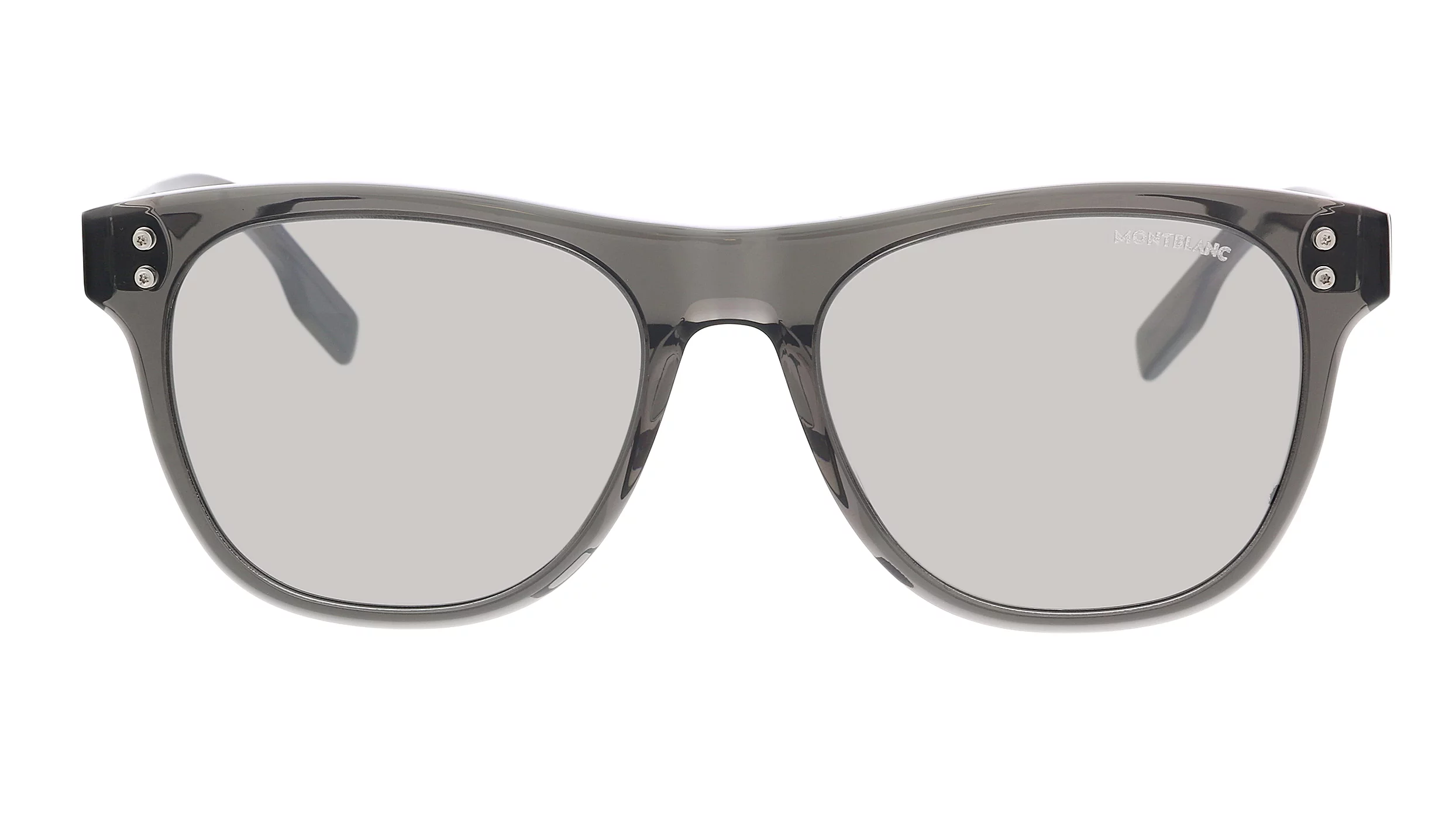 Montblanc MB0124S-003 Grey Square Sunglasses for mens