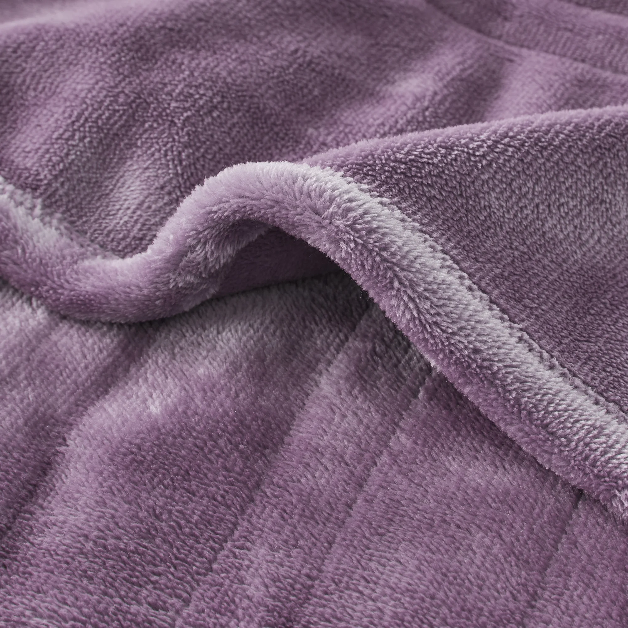 Serta Ultra Soft Plush Electric Throw Heated Blanket Bedding Plum 50