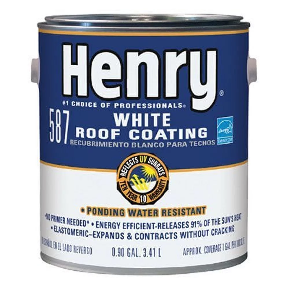 HENRY HE587046 Roof Coating, White