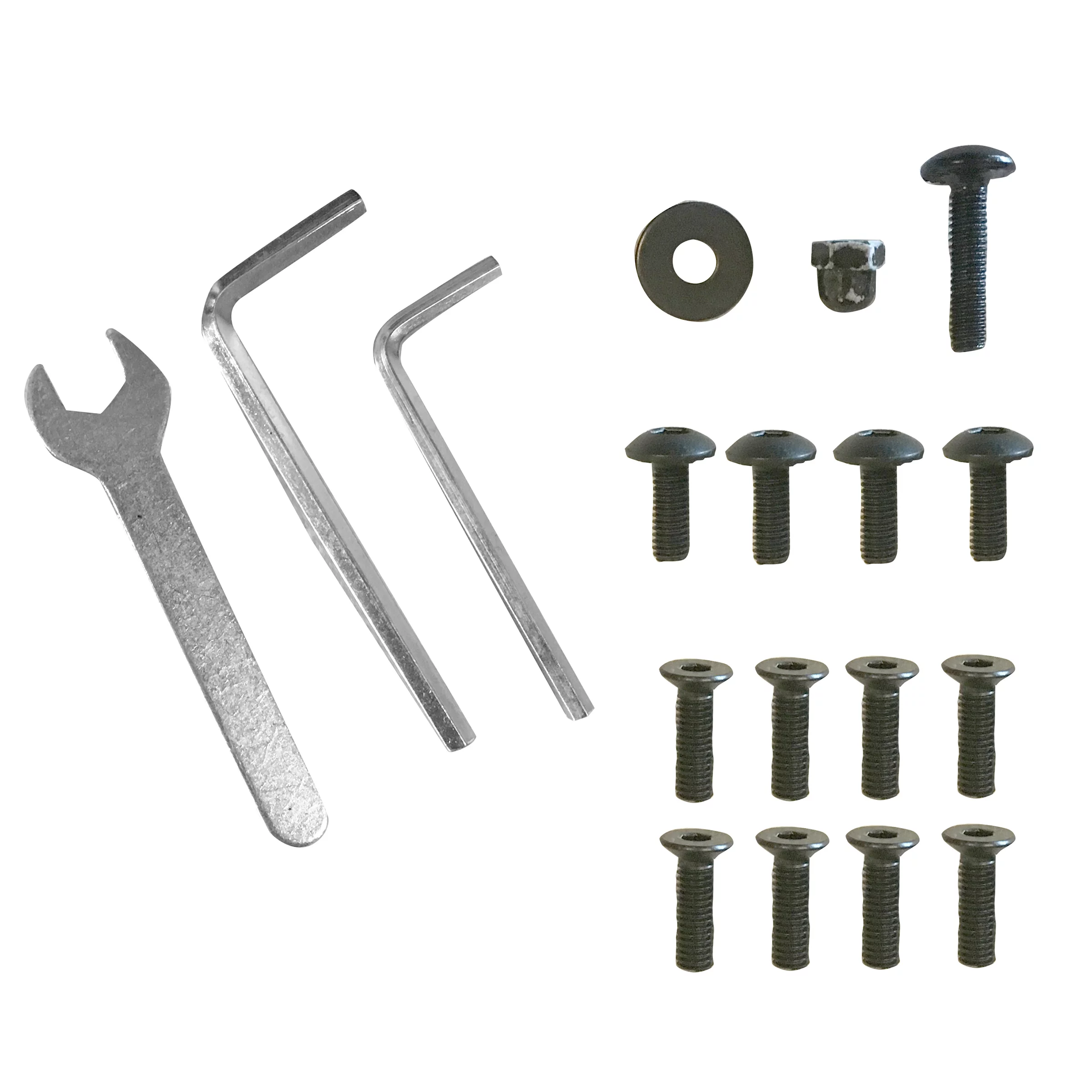 AmeriHome Loft Rustic Gunmetal Metal Dining Table with Wood Rectangle Top, Seating Capacity of 4