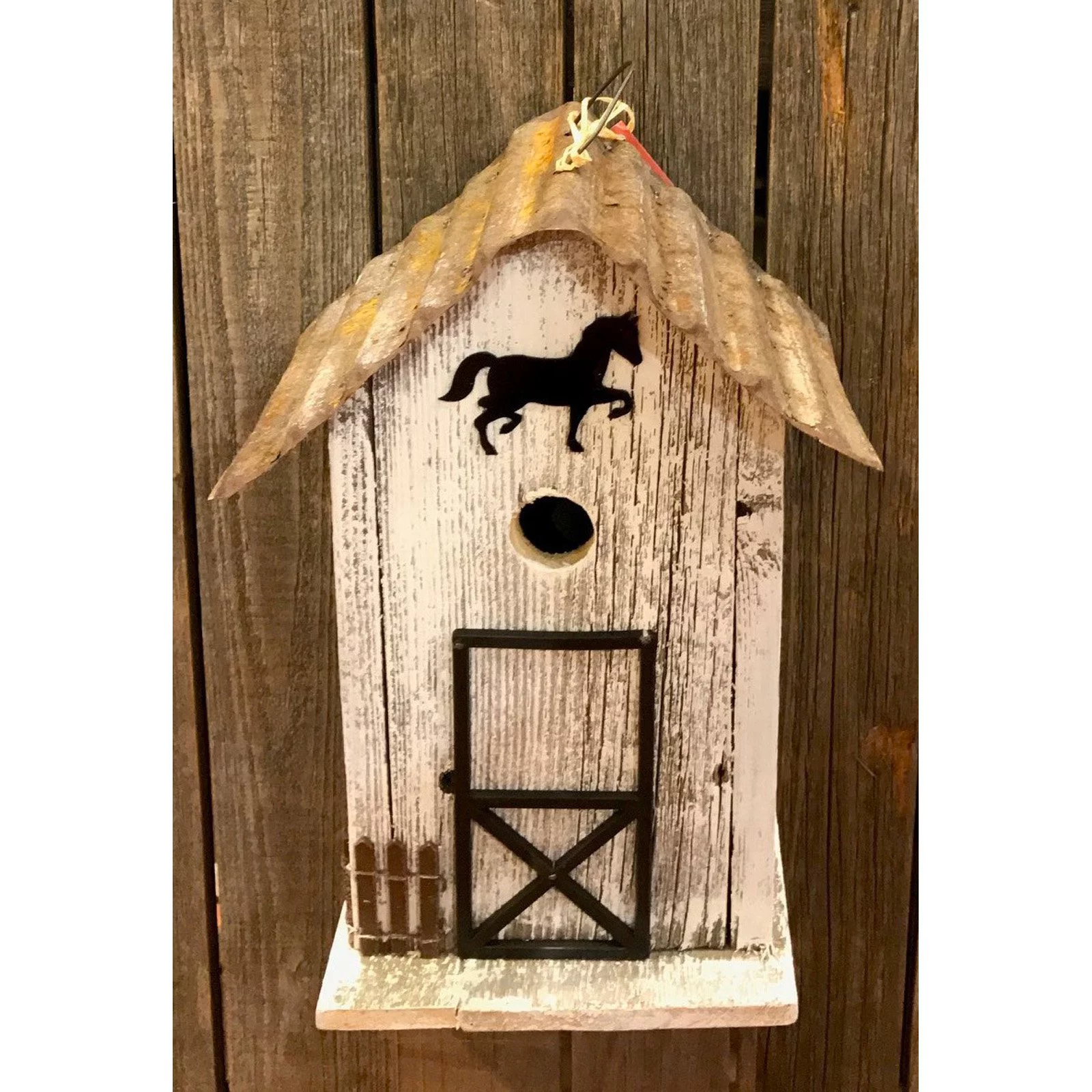 Home Bazaar HBA-1014RS Summitville Stable Birdhouse, Red