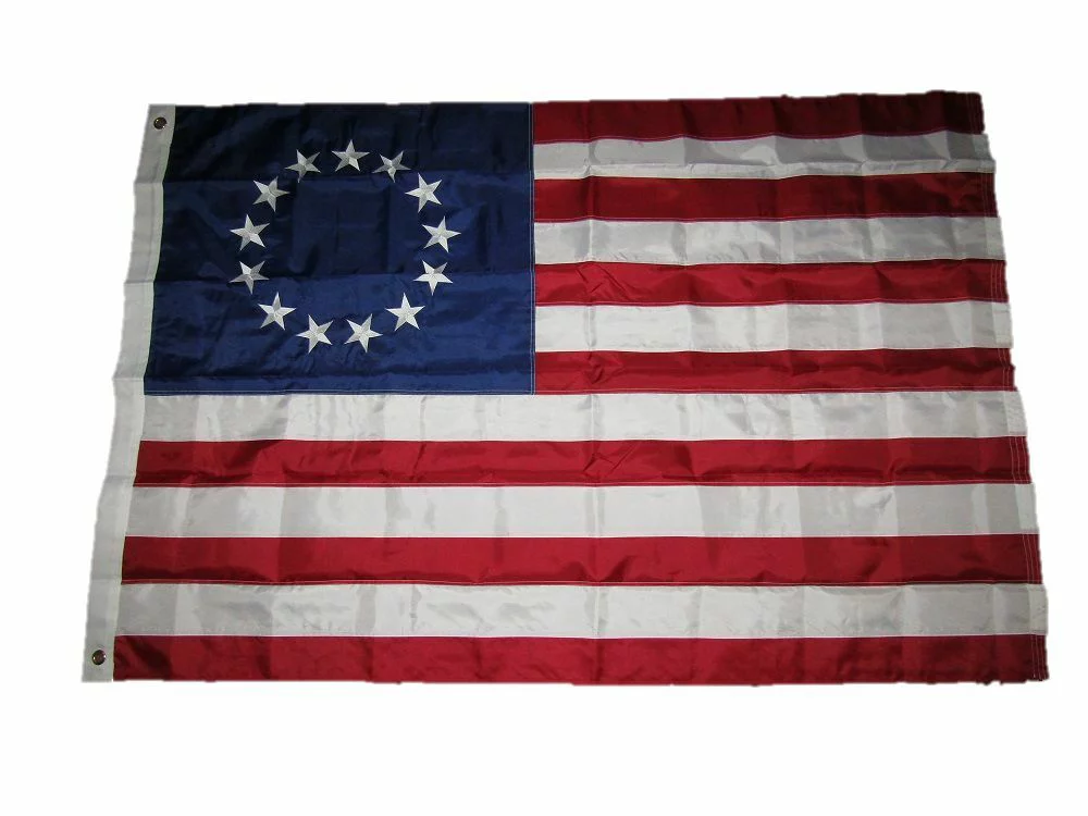 4x6 Embroidered Sewn Betsy Ross 210D Nylon Flag 4'x6' HEAVY DUTY FABRIC