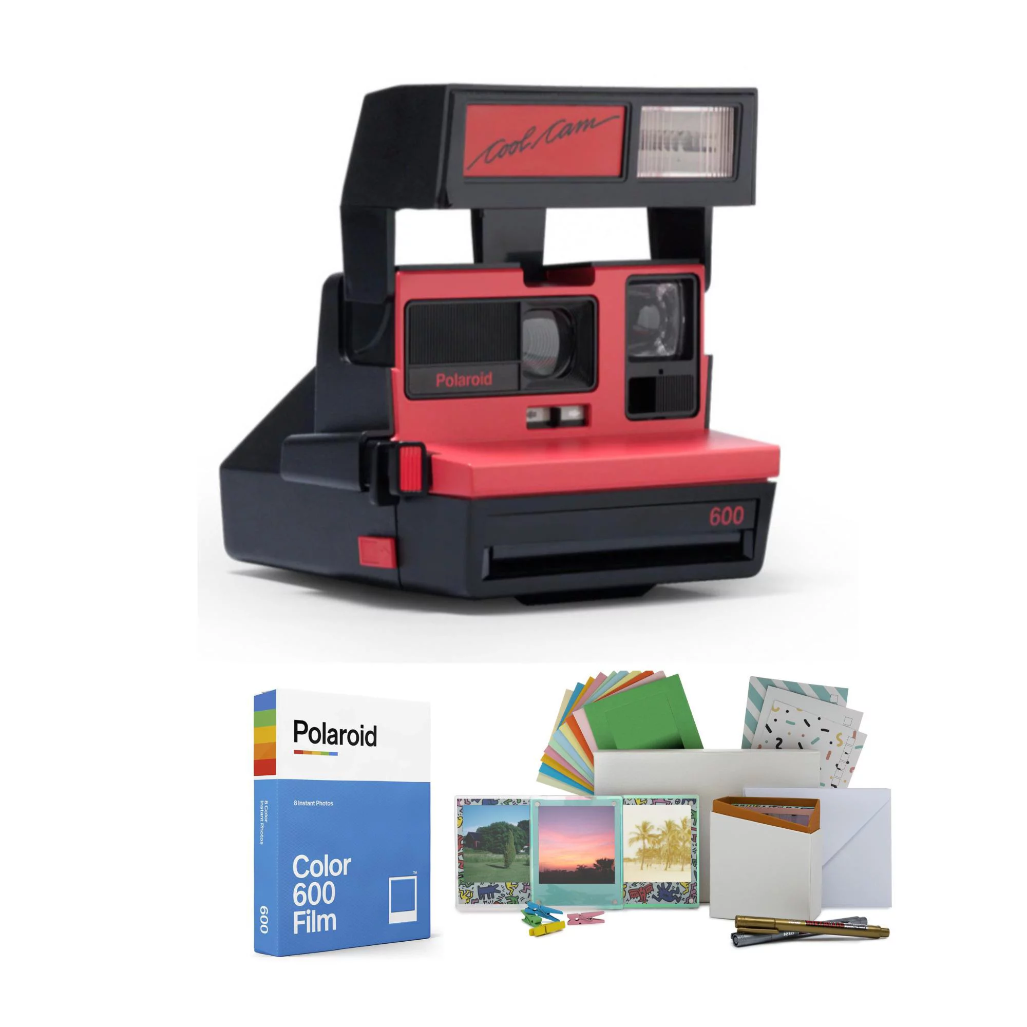 Polaroid Originals 600 Cool Cam Instant Film Camera with Film and Film Kit