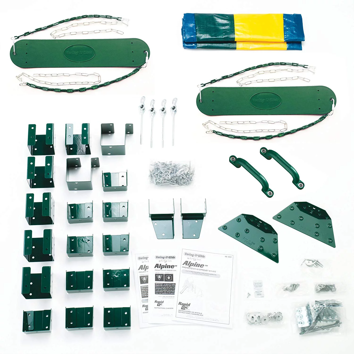 Swing-N-Slide Alpine Swing Set Hardware Only Kit (Wood and Slide not included)