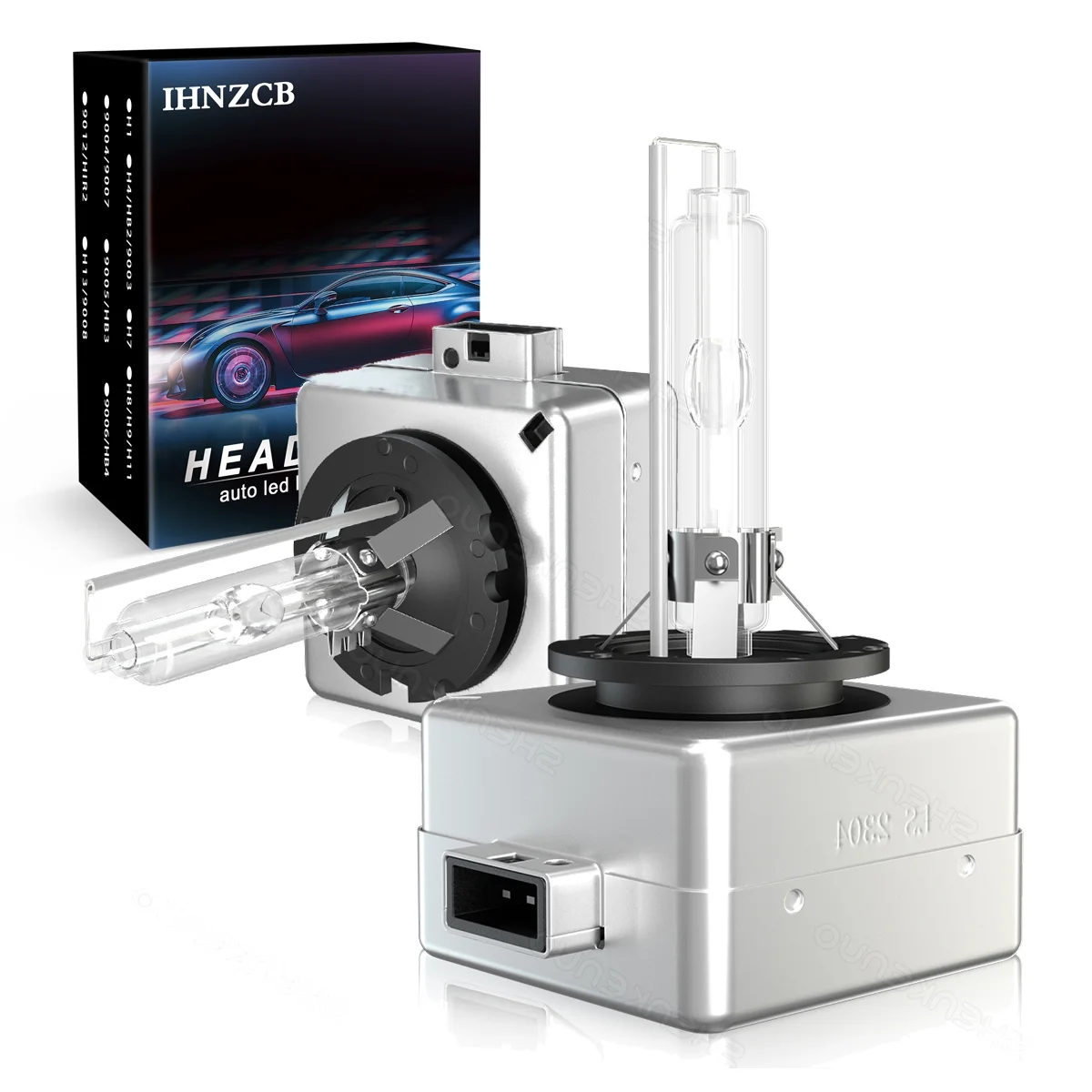 IHNZCB For Ford Flex 2009-2017 HID Xenon Headlights D3S LED High/Low Beam 2pc