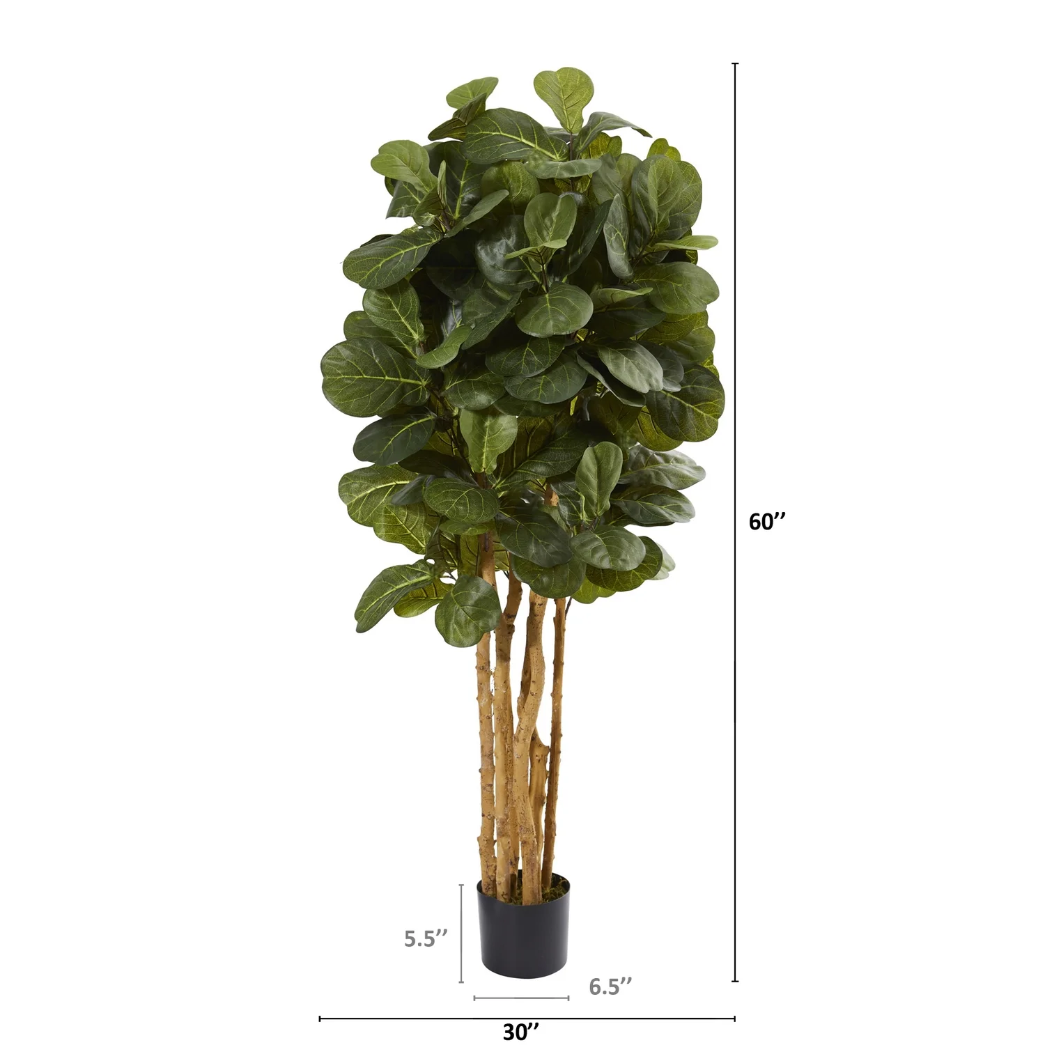 HomeStock 5Ft. Artisanal Attic Fig Artificial Tree