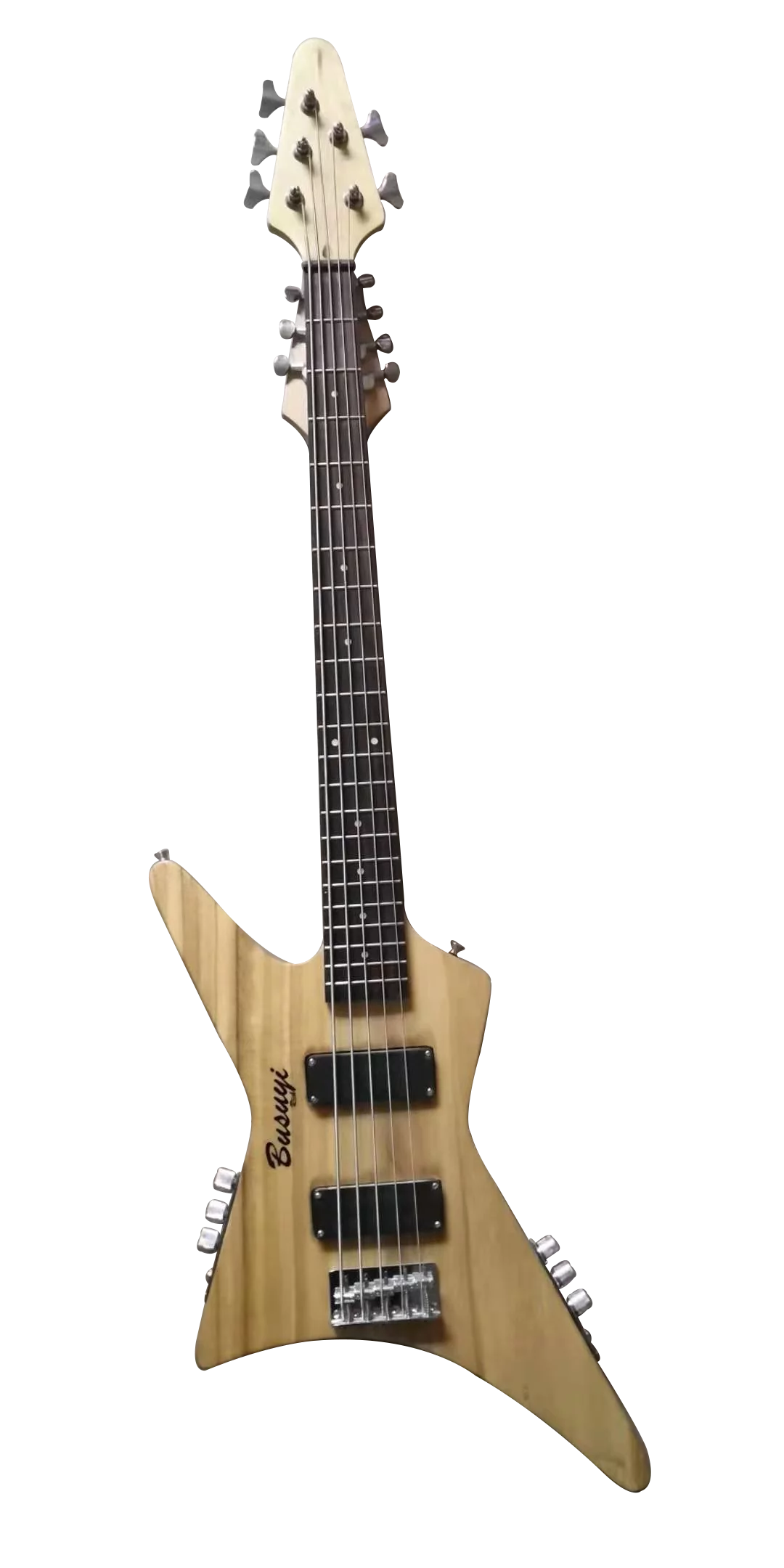 5 String Bass/ 7 String Lead Double Neck Busuyi Guitar Right (Natural) All levels