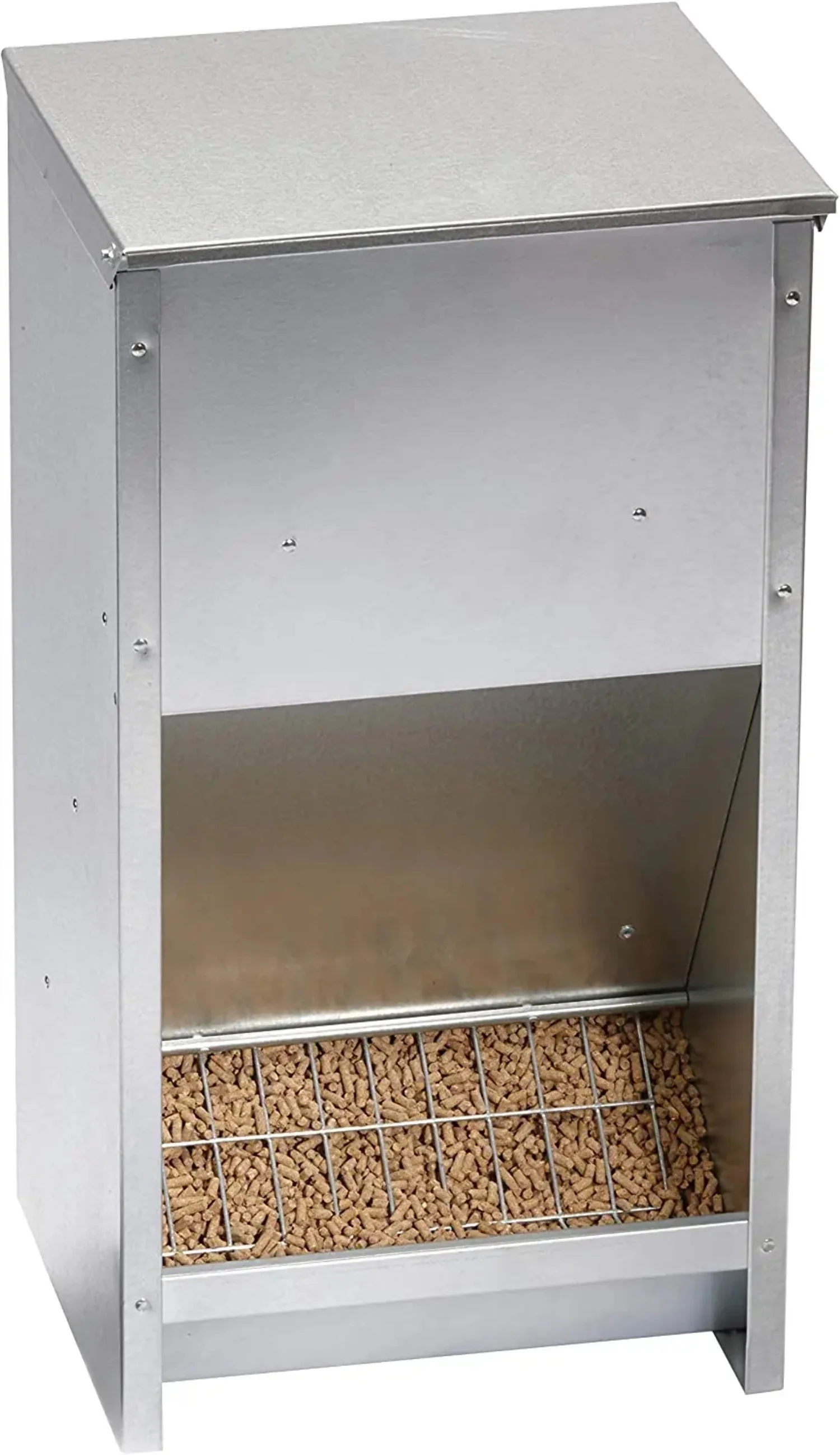Little Giant Steel Galvanized High Capacity Poultry Feeder Up To 25lbs
