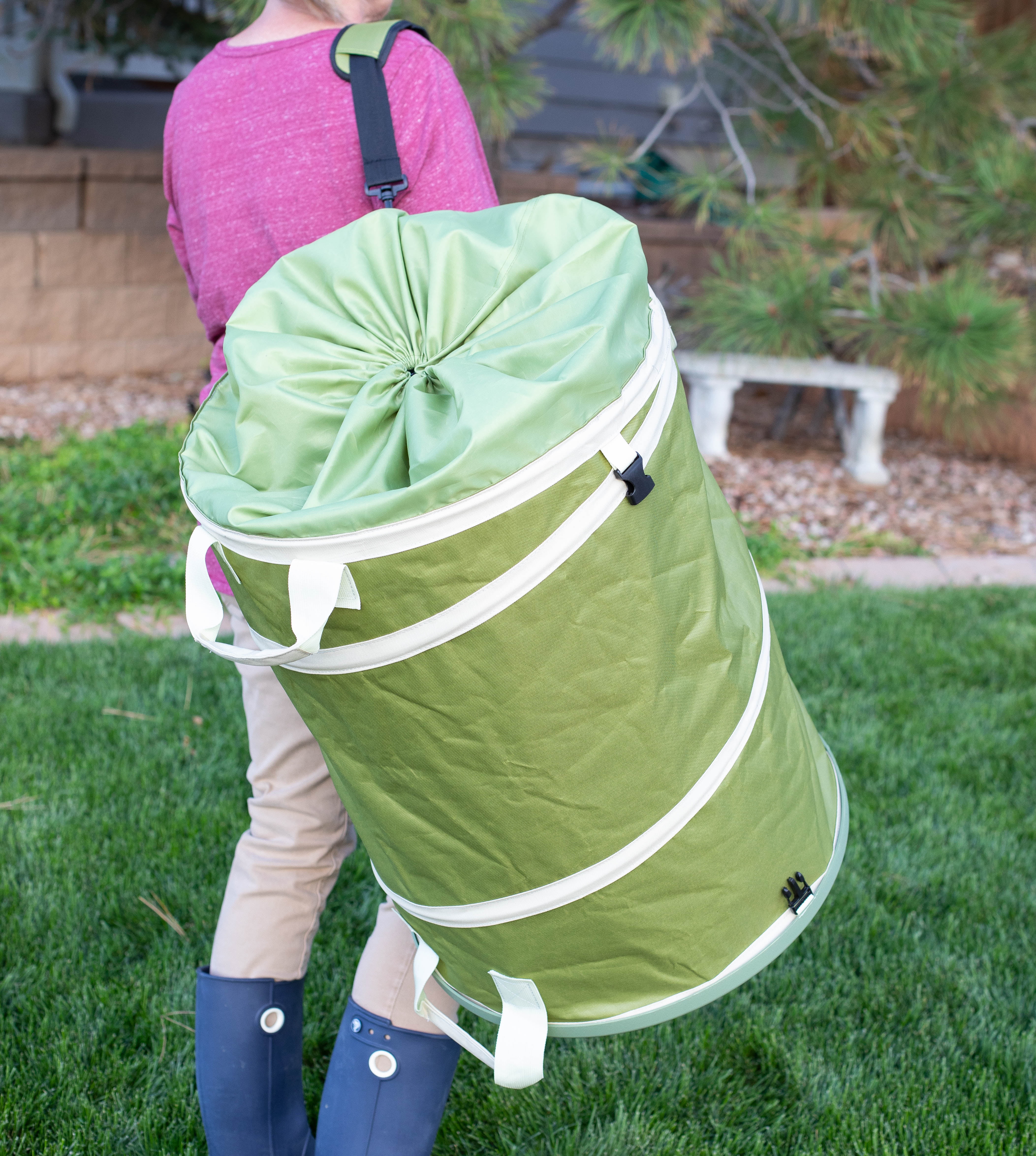 BirdRock Home 30 Gallon Collapsible Lawn and Leaf Bag - Green