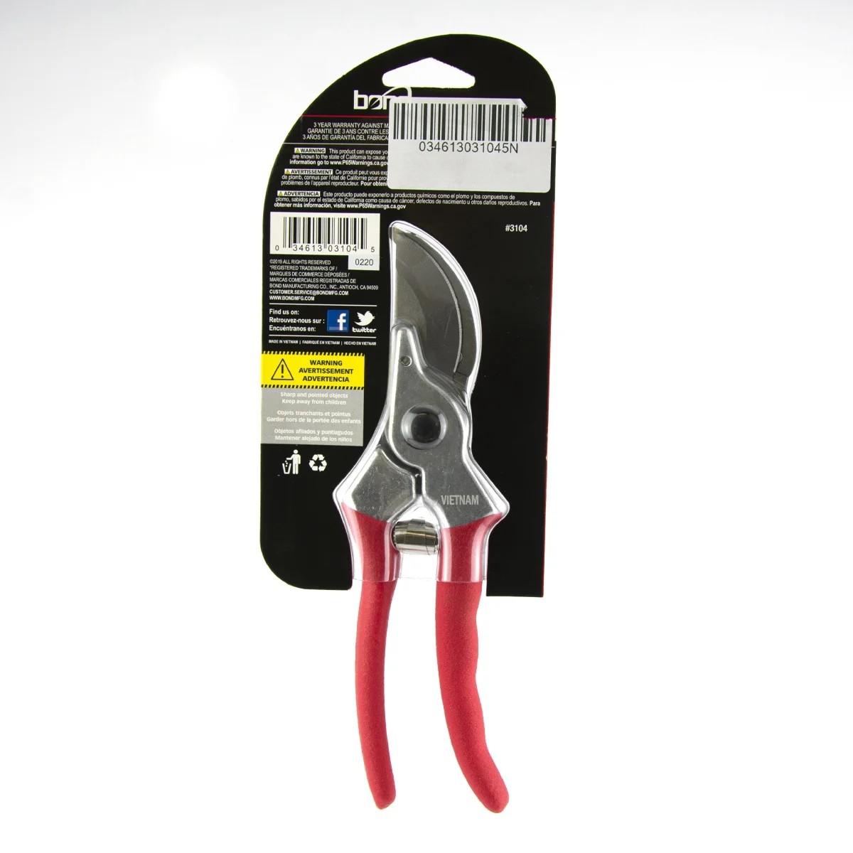 Bond 3104 8 Bypass Pruners