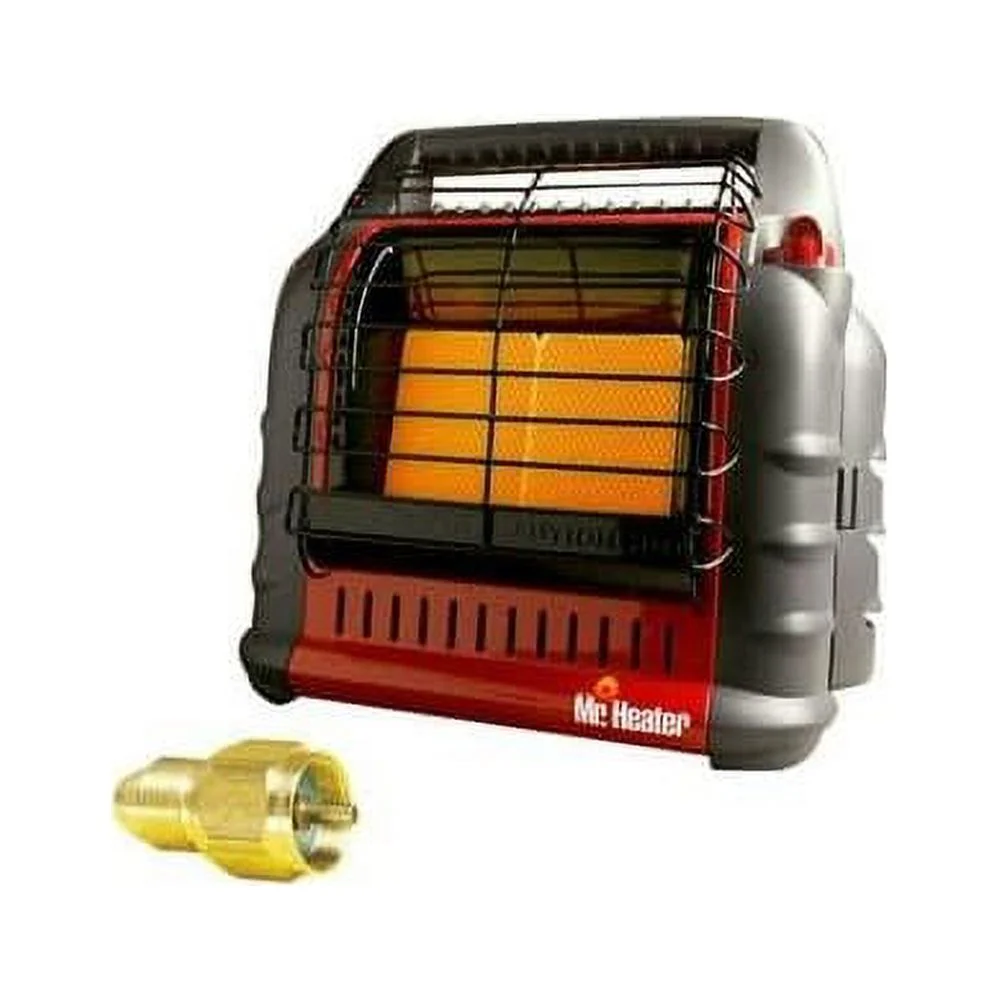Portable Big Propane Heater With Propane Refill Adapter Bundle (2 Items)