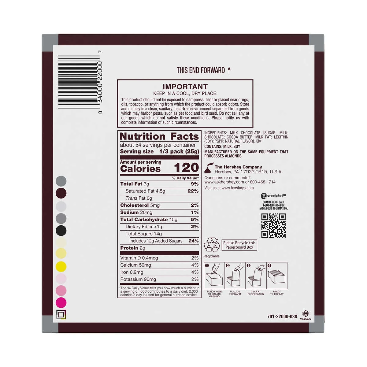 Hershey's Miniatures, Variety Pack, 56 oz