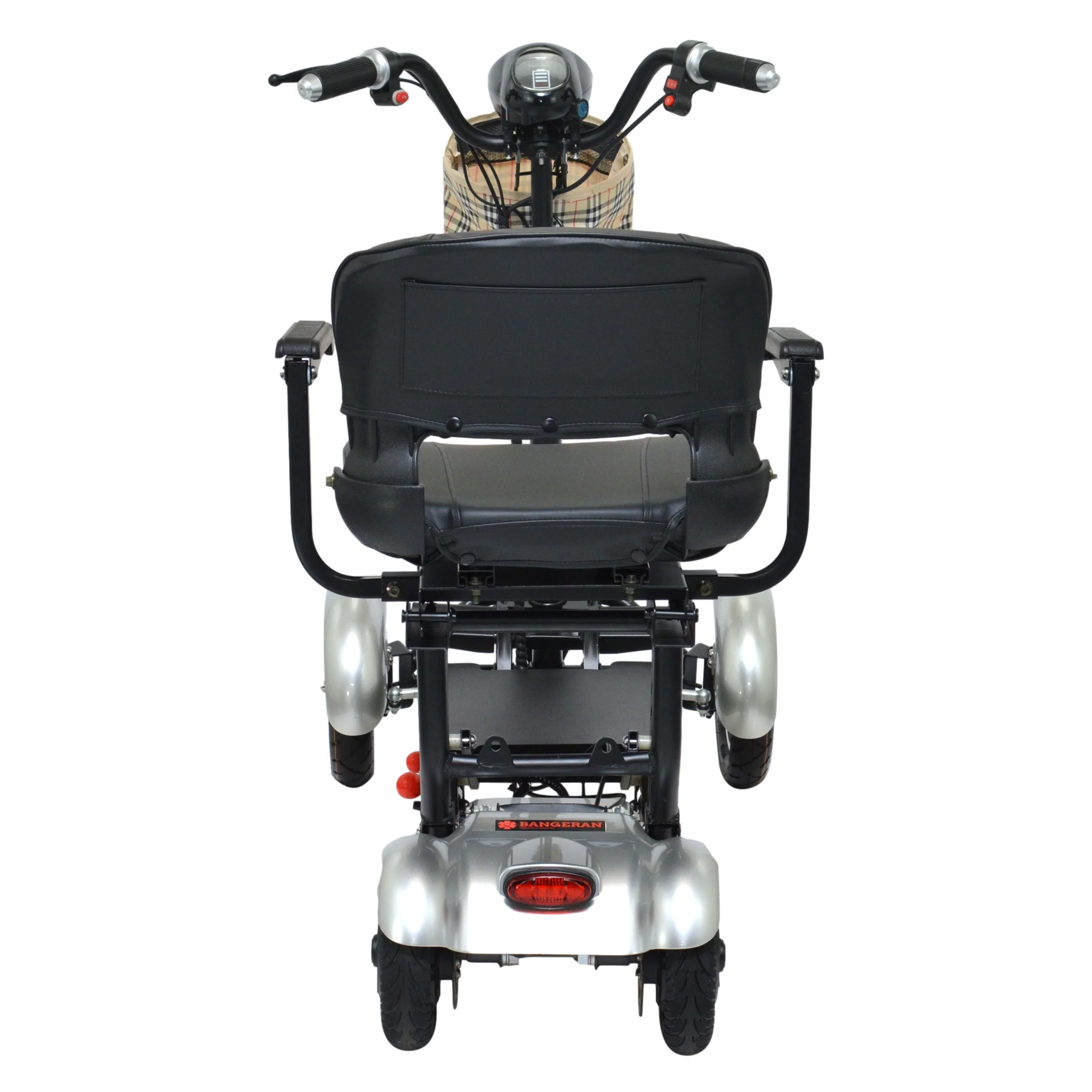 Electric Battery Smart Medical Scooter, Foldable Larger Seat Travel Friendly Battery