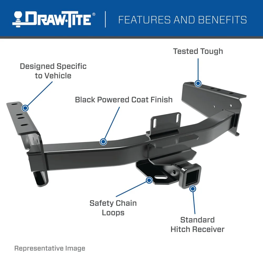 Draw-Tite 41948 Class V Ultra Frame Receiver Tow Hitch w/ 2 Inch Square Receiver