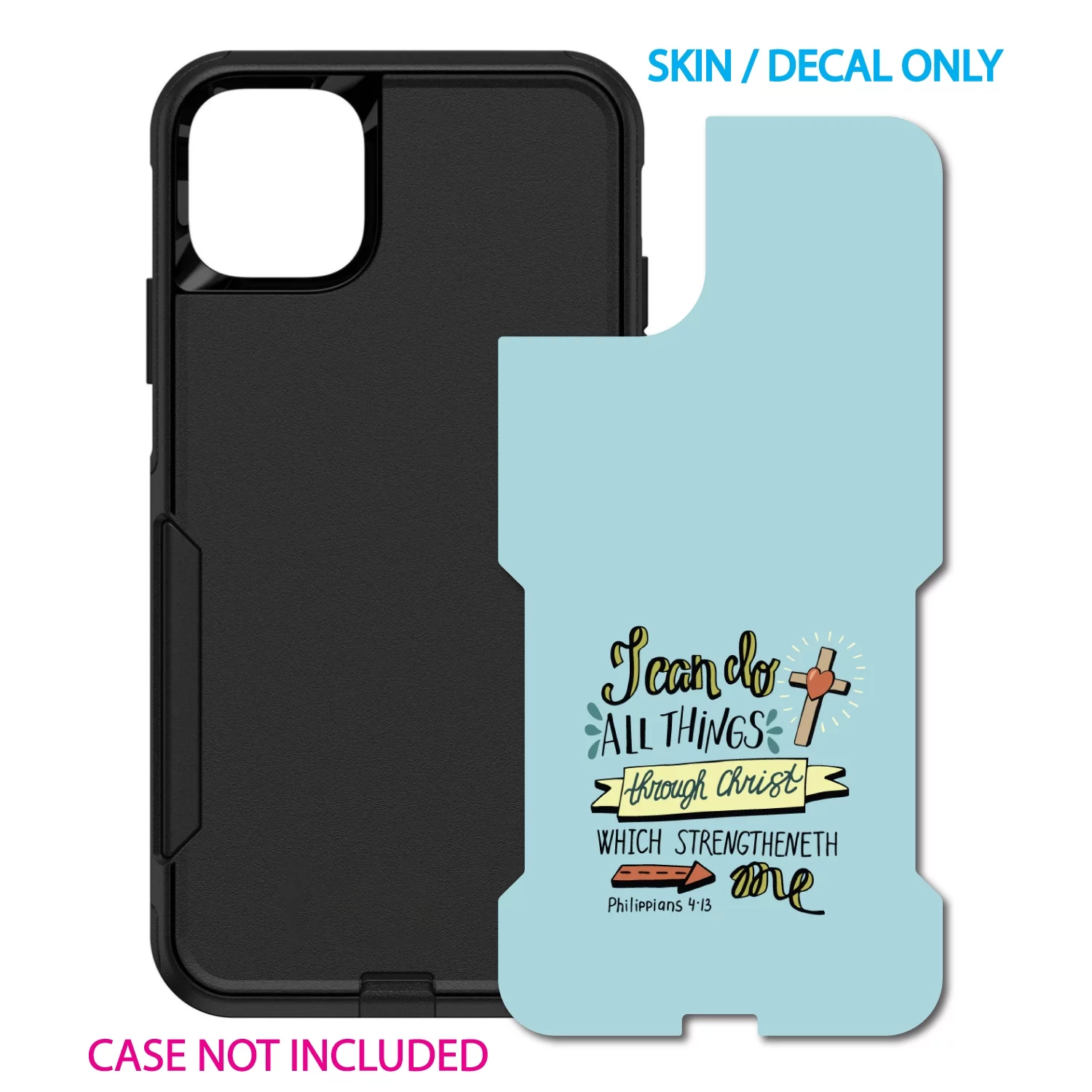 DistinctInk Custom SKIN / DECAL compatible with OtterBox Commuter for iPhone 11 Pro MAX (6.5