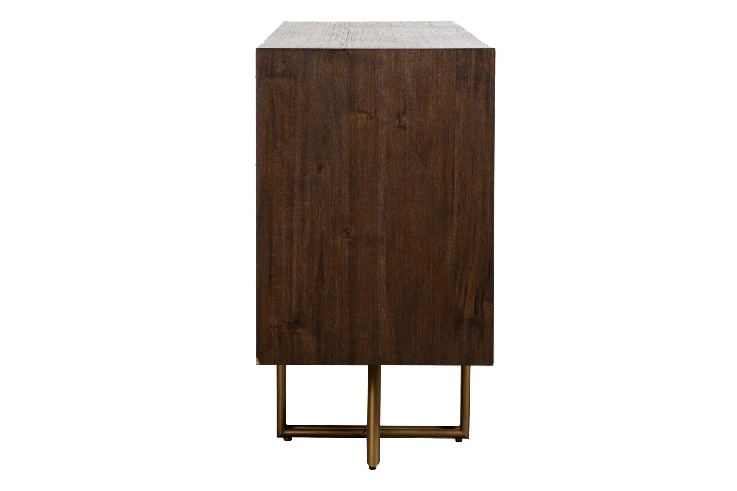 Acacia Solid Wood & Brass Buffet Modrest Patty VIG Mid-century Modern