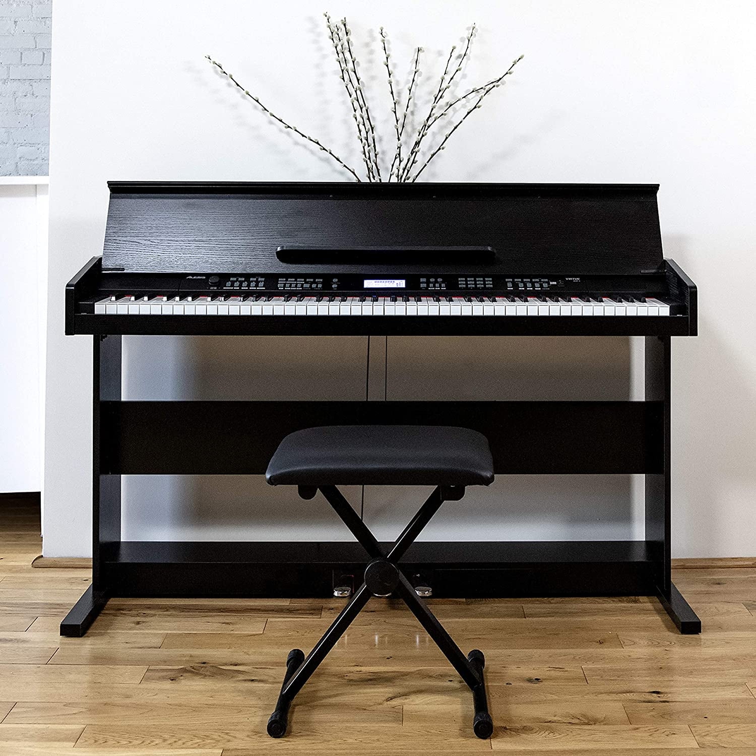 Alesis Virtue 88-Key Digital Piano With Stand and Adjustable Bench