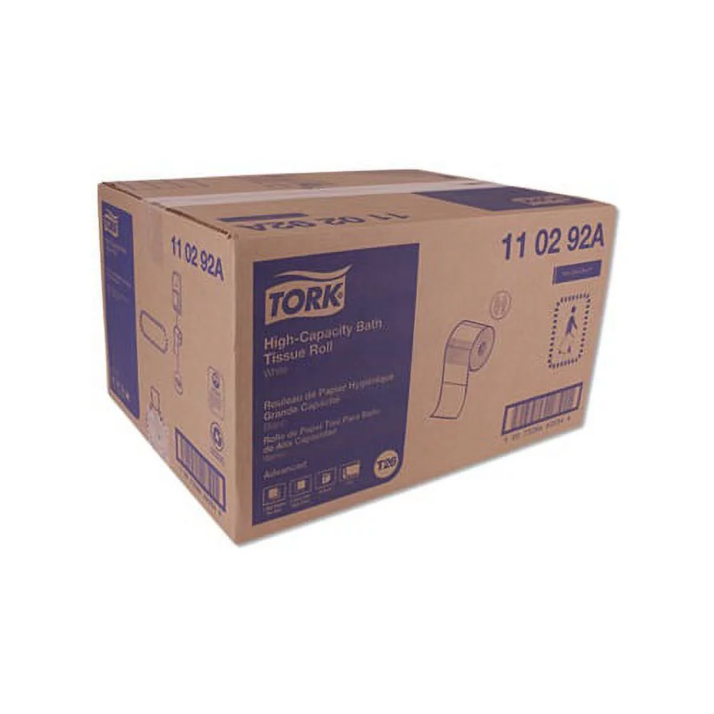 Tork Advanced High Capacity Bath Tissue Paper Septic Safe, 2-Ply, White, 1,000 Sheets/Roll, 36/Carton