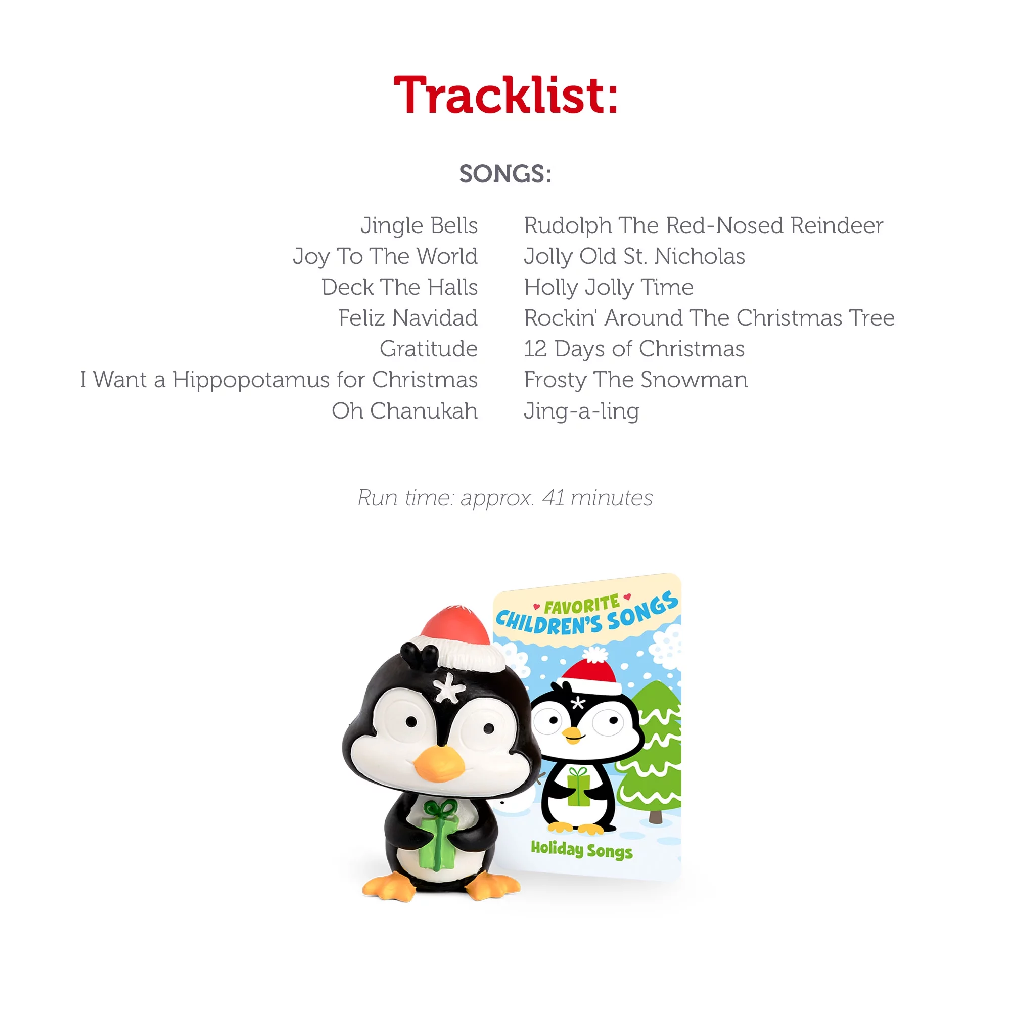 Tonies Holiday Songs Audio Play Figurine