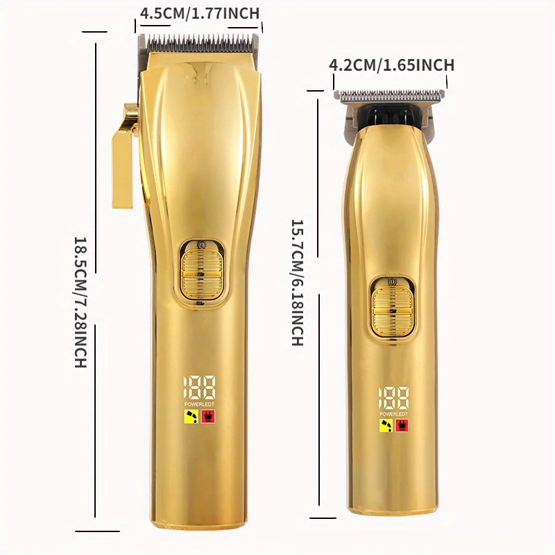 Hair Clippers Professional Cordless For Men, Electric Foil Shavers Razor & Beard Hair Trimmer Kit, Rechargeable Hair Cut Machines Fade Clippers Set, 2 In1 Beard Trimming Kit For Gift