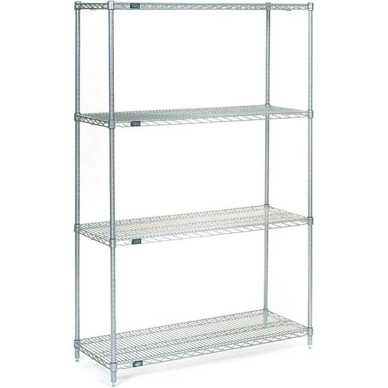 Nexel Stainless Steel Wire Shelving Starter - 5 Tier - 72