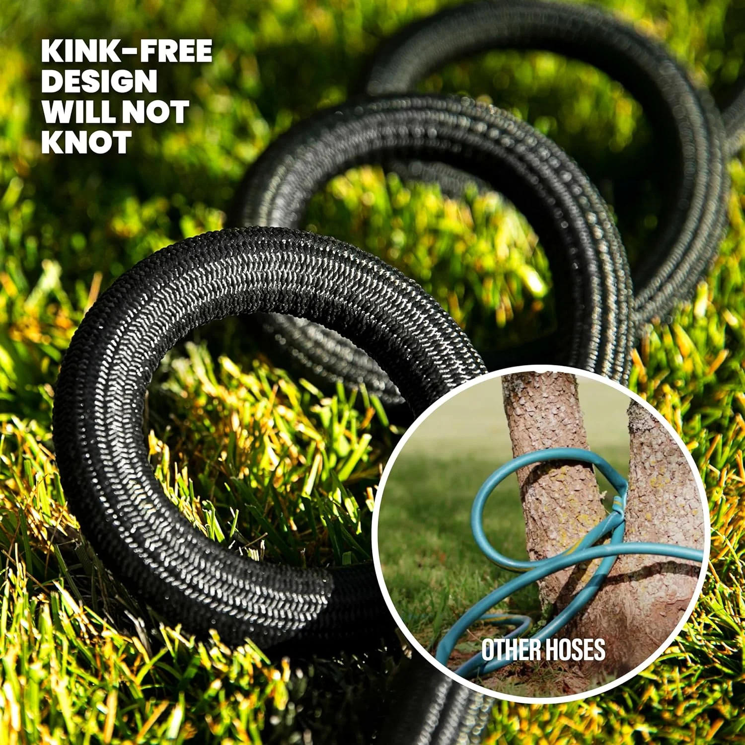 Hydrosteel Garden Hose Heavy Duty Steel Hose Triple Layered Water Hose 25ft