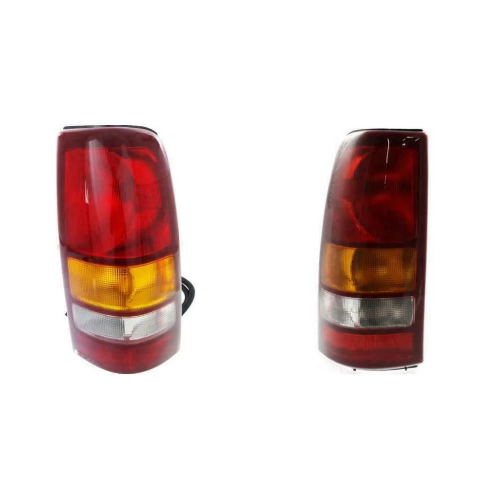 CarLights360: For 1999 2000 2001 2002 GMC Sierra 1500 Tail Light Assembly Driver and Passenger Side w/Bulbs DOT Certified - Replaces GM2800186 GM2801186 19169017 (w/ Fleetside Bed; Classic Body Style)