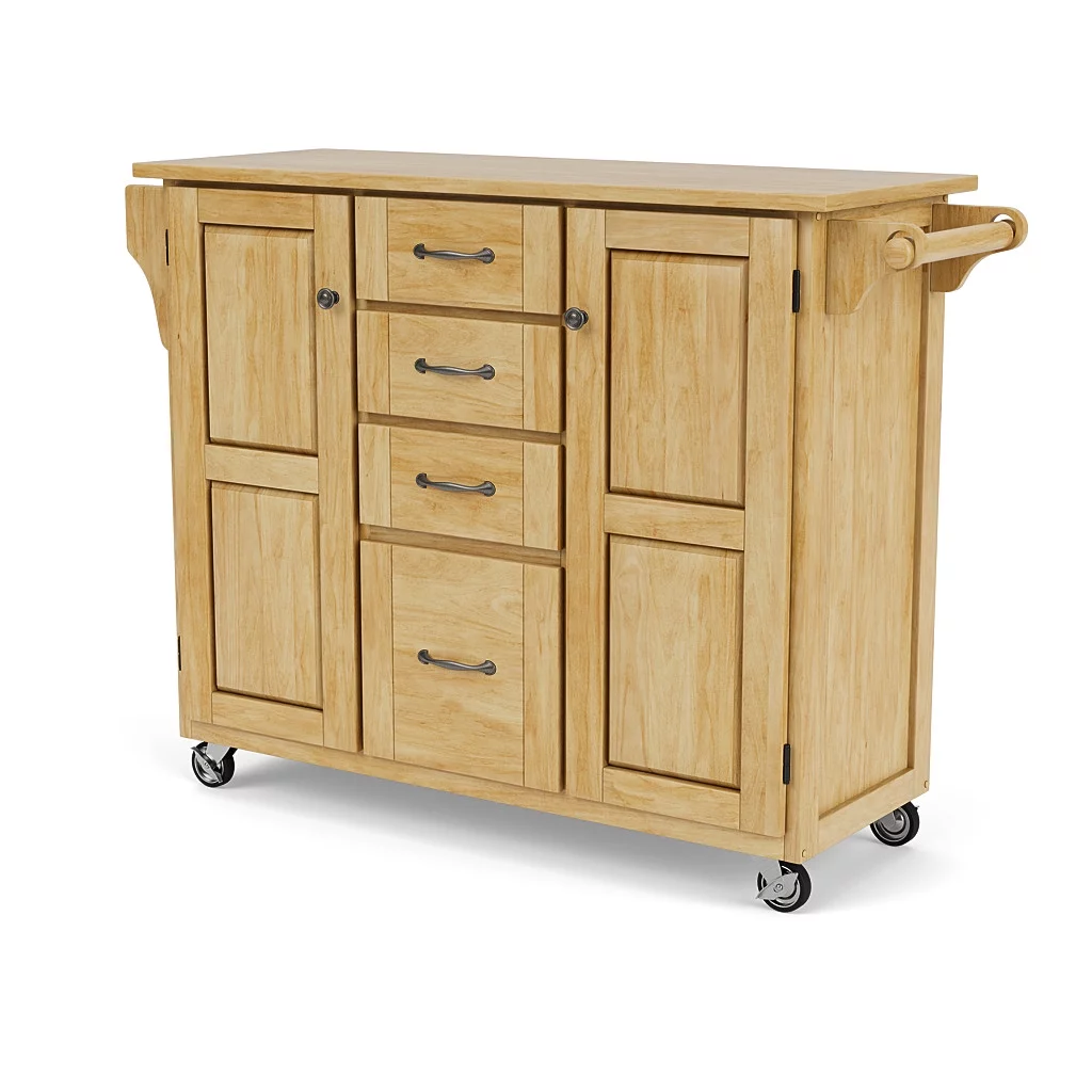 Homestyles Create-A-Cart Brown Kitchen Cart