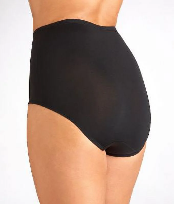 Women's Olga 23173J Without A Stitch Micro Brief Panty - 3 Pack (BlackToastedAlmondWht 10)