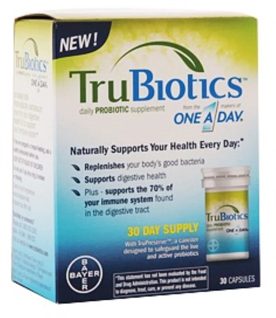 TruBiotics Daily Probiotic Supplement Capsules 30 Capsules (Pack of 4)
