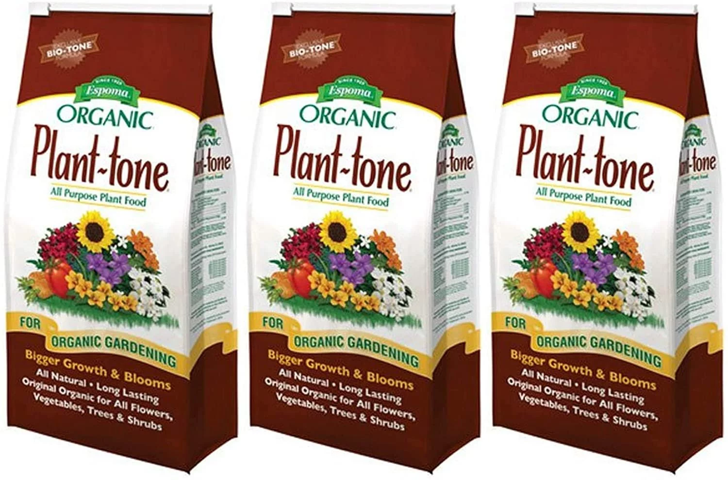 Espoma PT4 4-Pound Plant-Tone Organic 5-3-3 Plant Food - 3 Pack