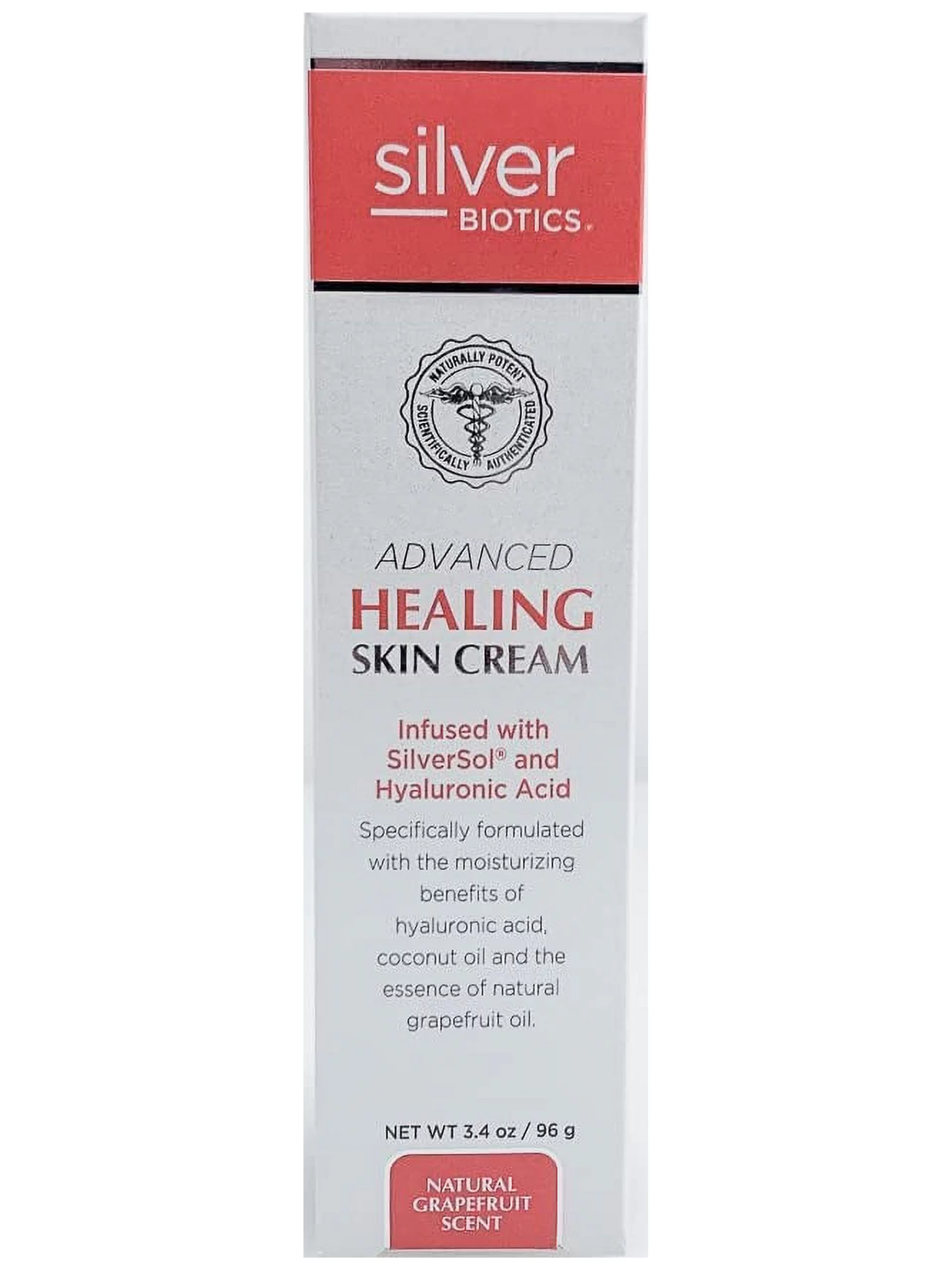 American Biotech Labs Silver Biotics Solution Healing Colloidal Silver Cream 3.4 oz.