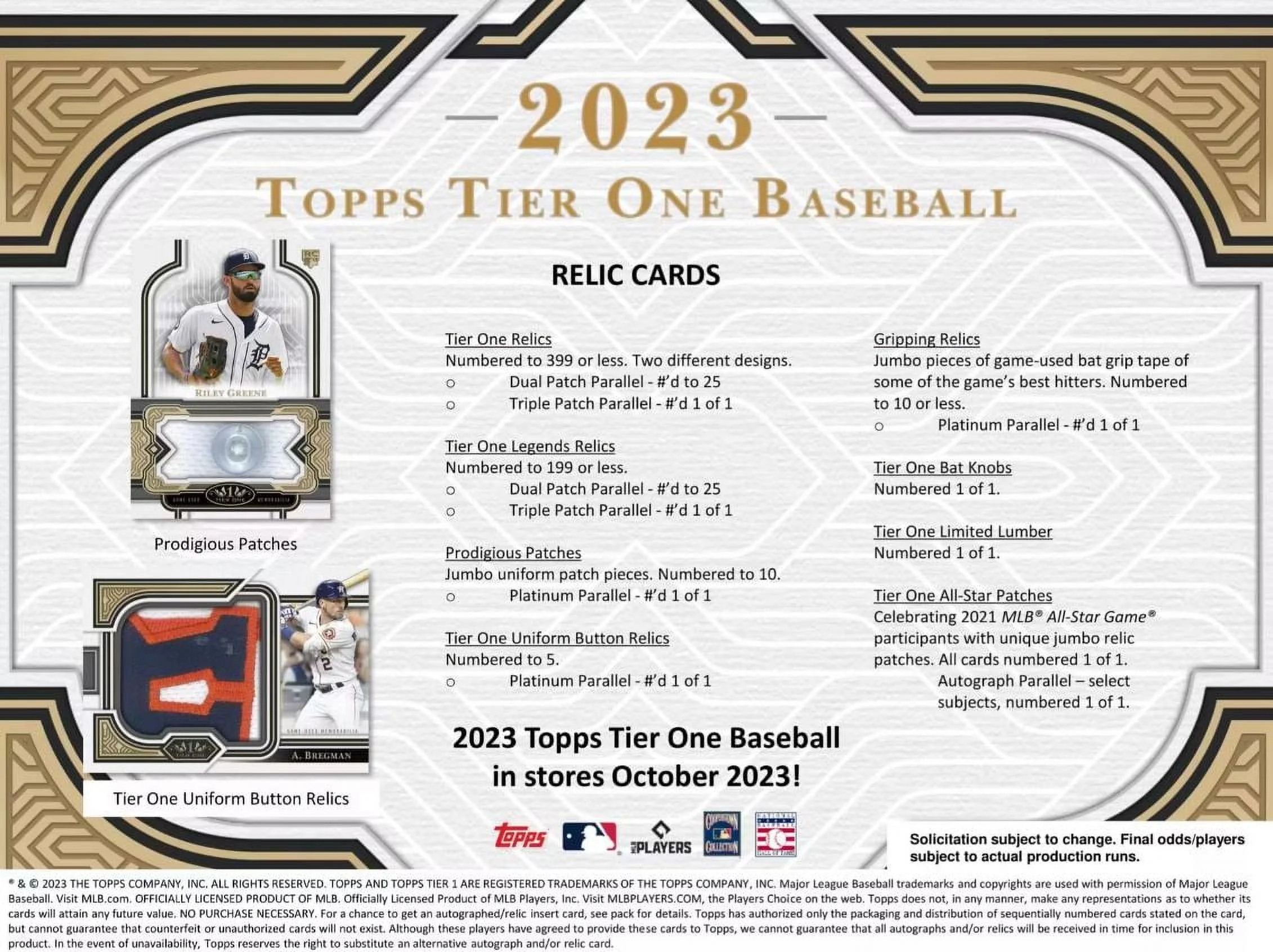 2023 Topps Tier One Baseball Hobby Box