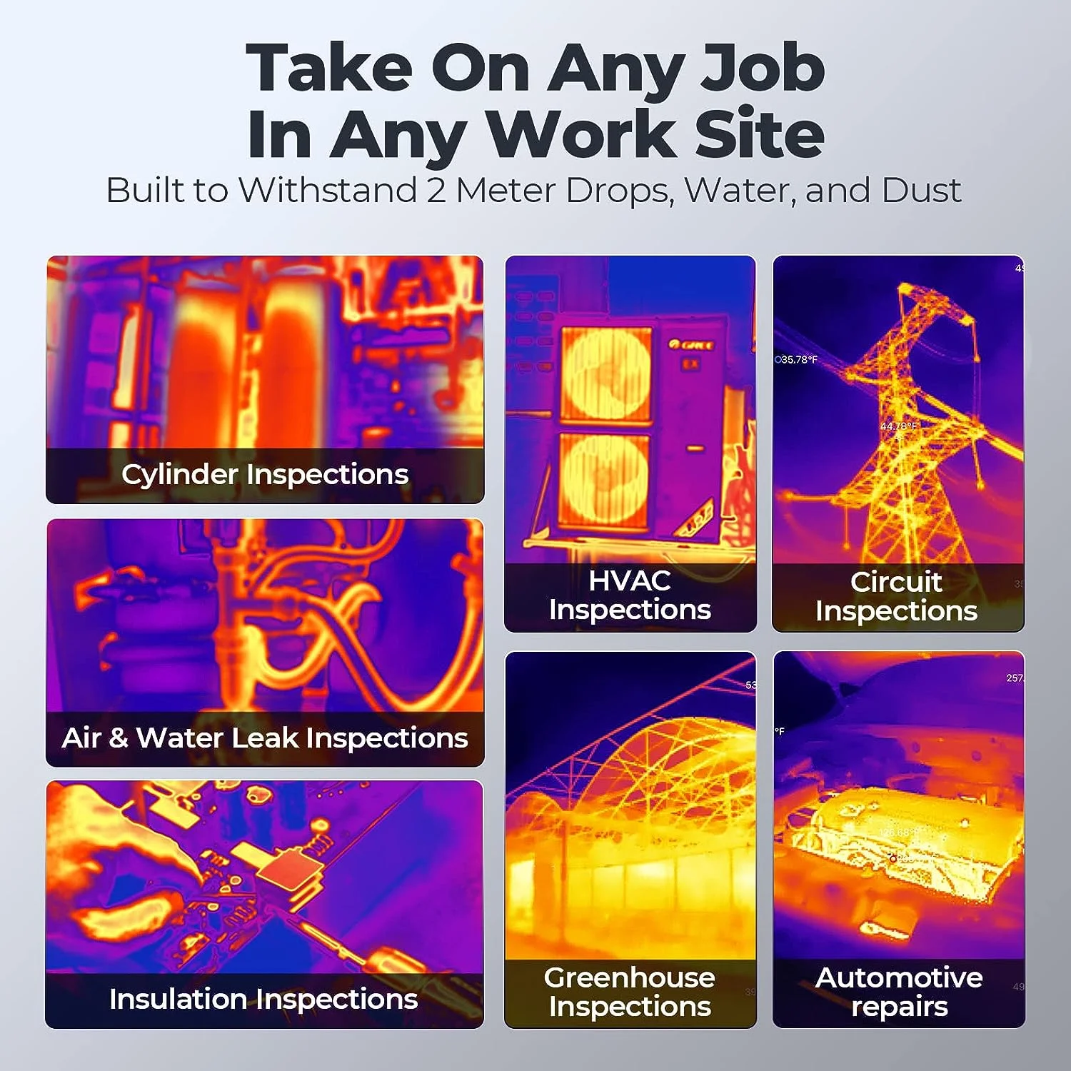 Thermal Imaging Camera TOPDON TC003 256x192 IR High Resolution Dual-Camera, 5