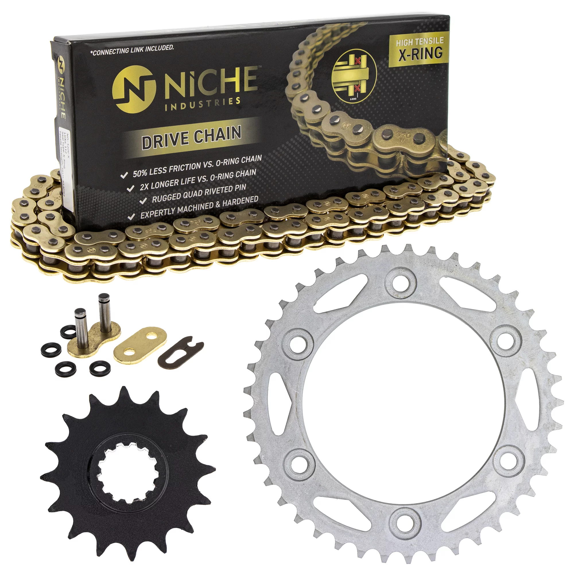 Niche Sprocket Chain Set for Honda CBR1000RR 16/41T 520 X-Ring Motorcycle MK1004684