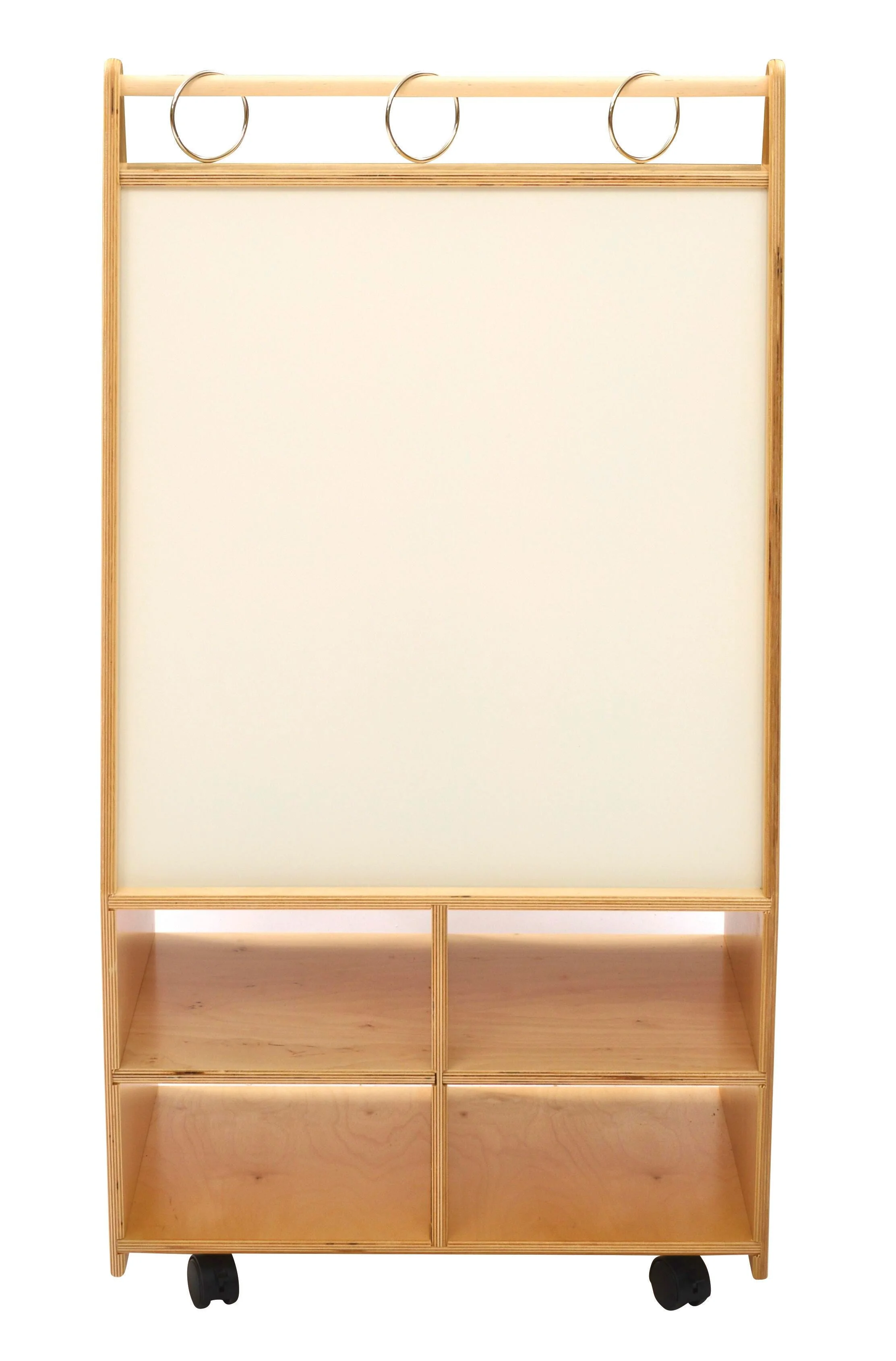 Childcraft Mobile Magnetic Dry-Erase Easel, Double Sided, 24-3/4 x 16 x 46 Inches