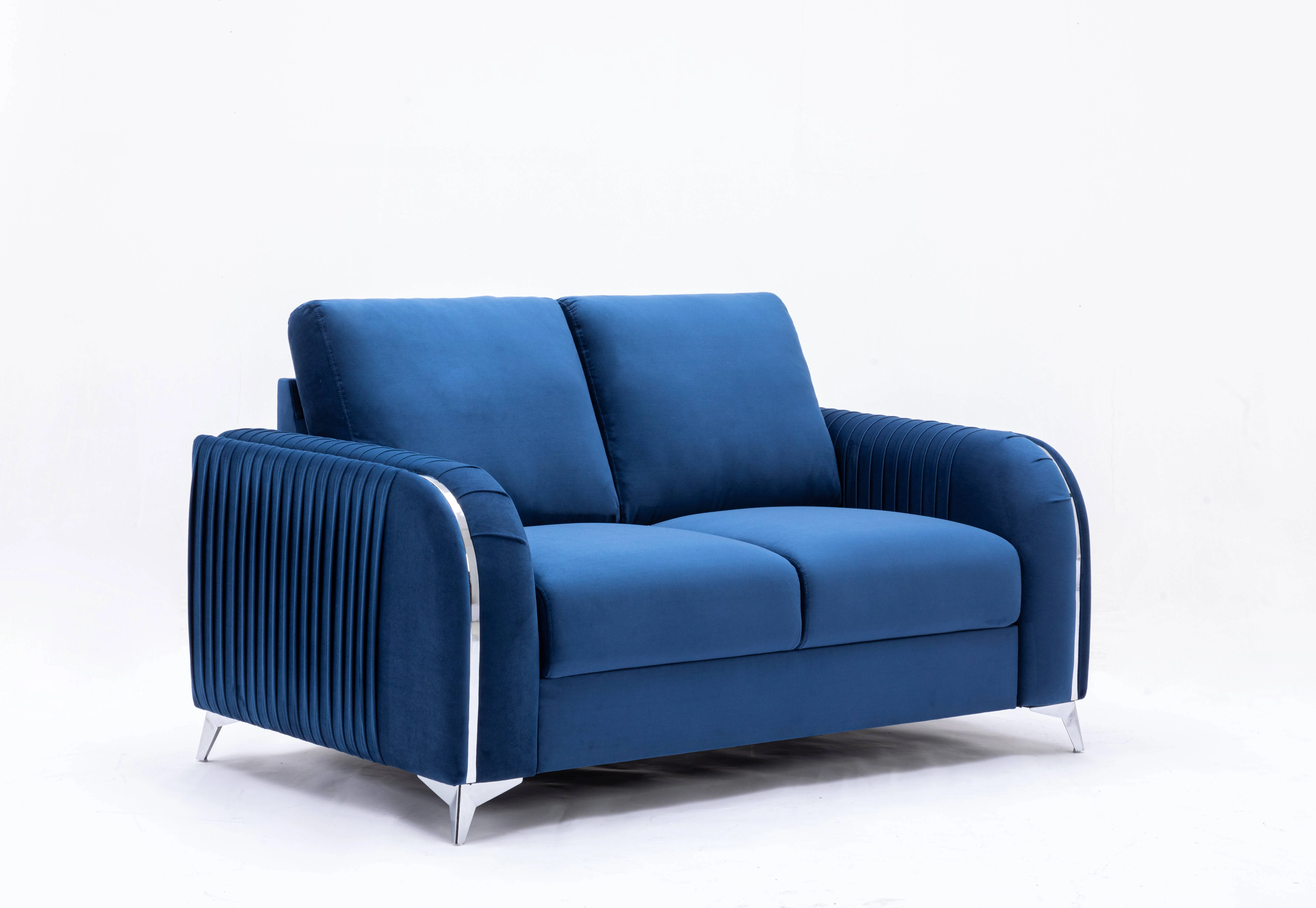 DeeHome ACME Wenona Loveseat, Blue Velvet LV01775