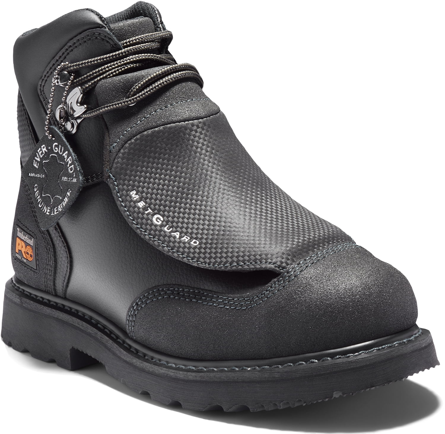 Timberland PRO  Black, Men's, Steel Toe, Met Guard, EH, 6 Inch Work Boot (12.0 M)