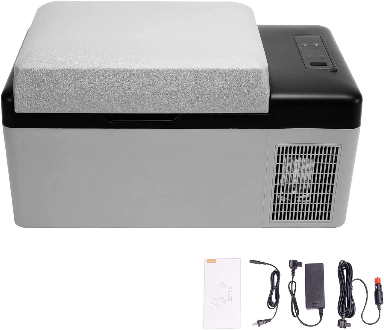Portable Refrigerator Freezer 12V Car Cooler, 21 Quart(20 Liter) Mini Fridge Freezer for Truck, Van, RV Road Trip, Outdoor, Camping, Home -12/24V DC and 110-240V AC Compact Compressor Refrigerator