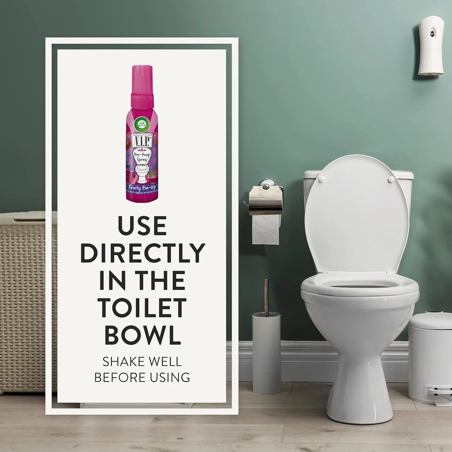 Air Wick V.I.Poo Toilet Perfume Fruity Pin-Up 1.9 Oz. Pack of 3