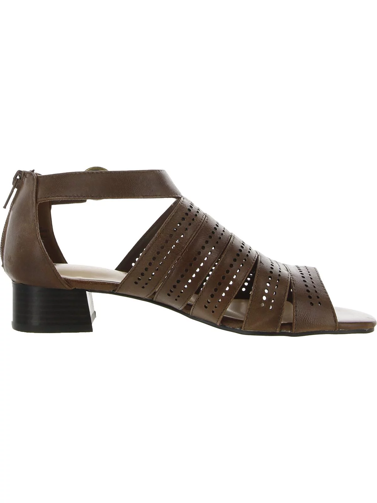 Bella Vita Womens Betsy Leather Peep Toe Strappy Sandals